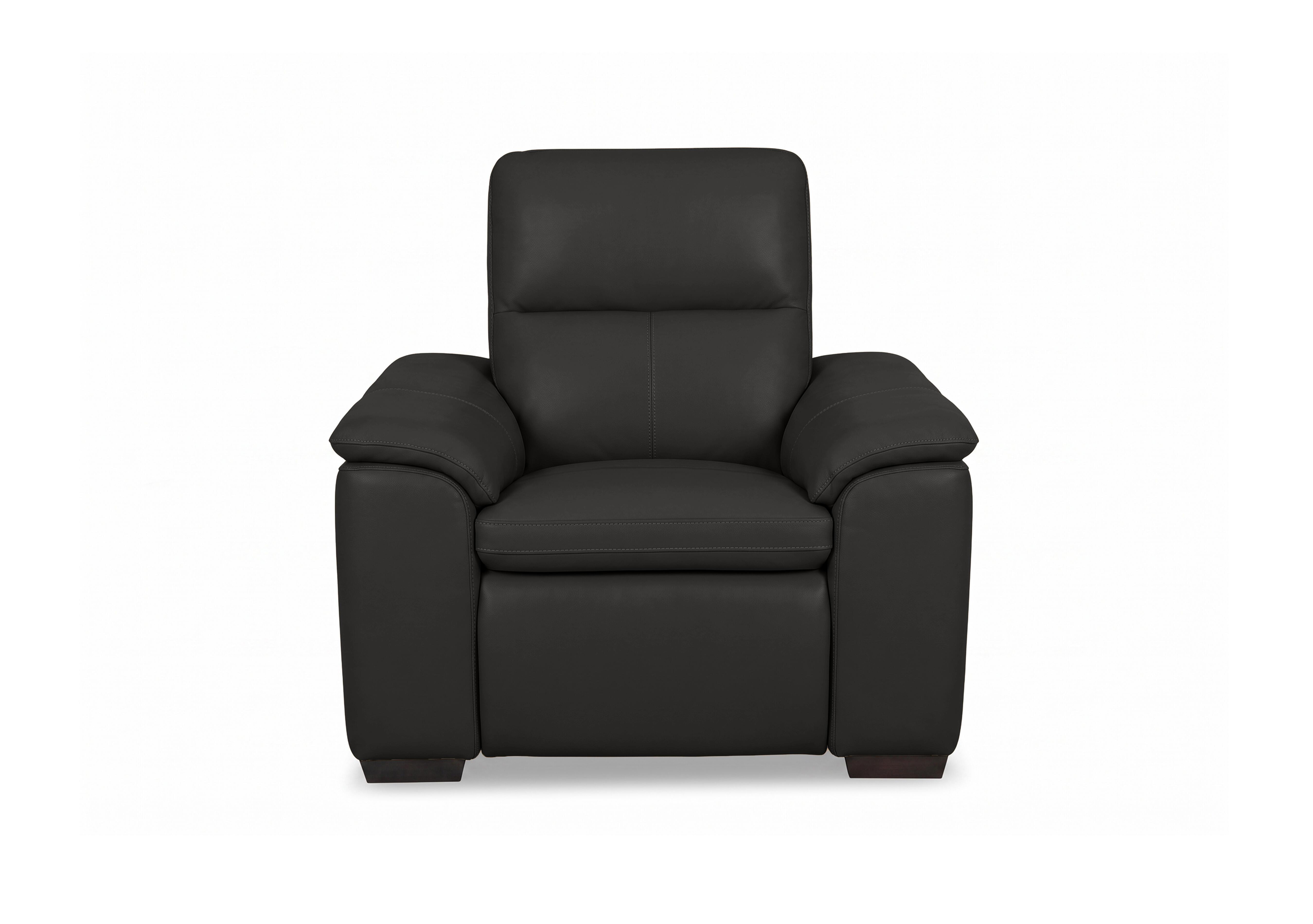 Relax Leather Armchair in Nw-520e Black on Furniture Village