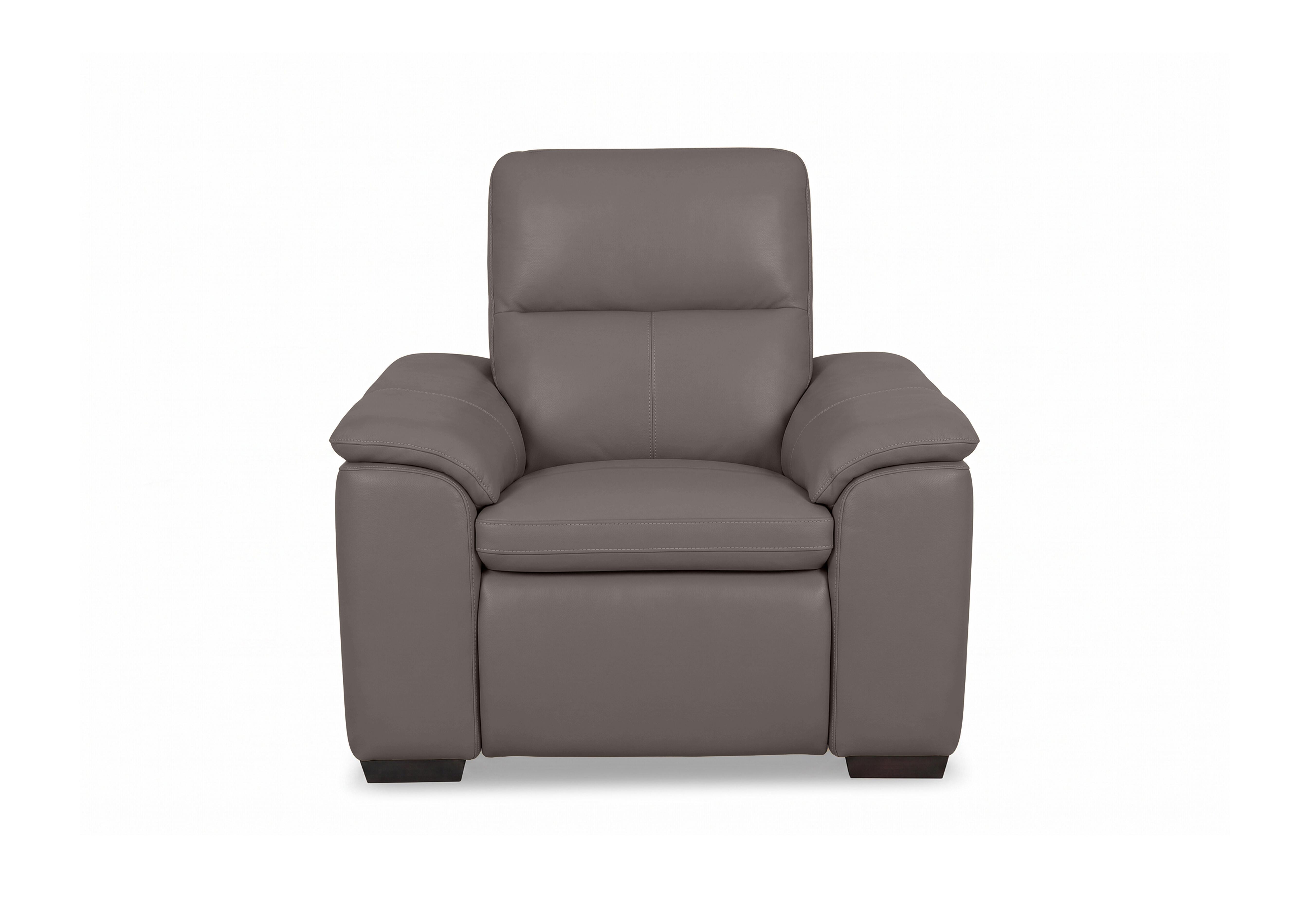 Relax Leather Power Recliner Armchair with Power Headrest in Nw-042e Elephant on Furniture Village