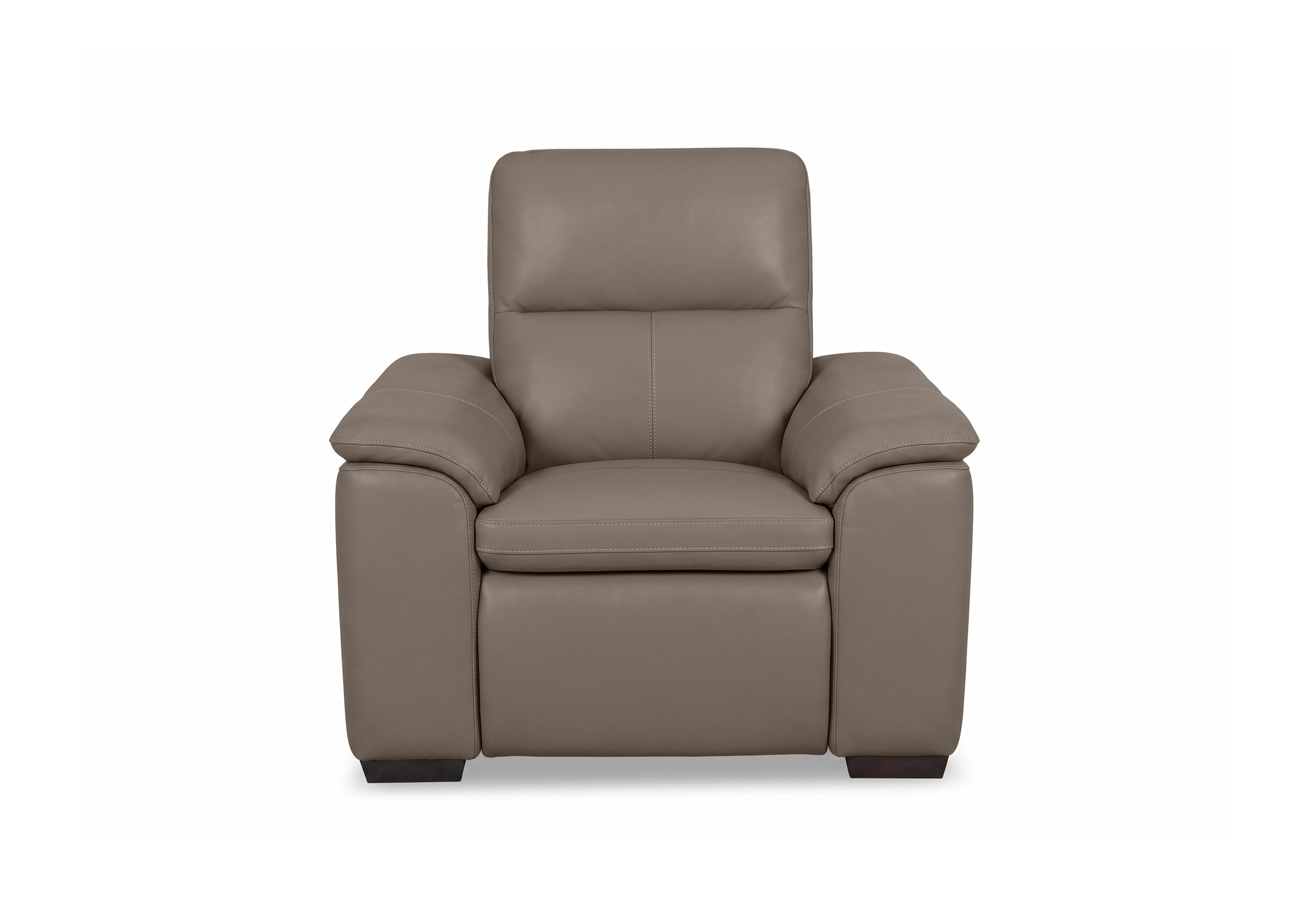 Relax Leather Power Recliner Armchair with Power Headrest in Nw-513e Pine Bark on Furniture Village