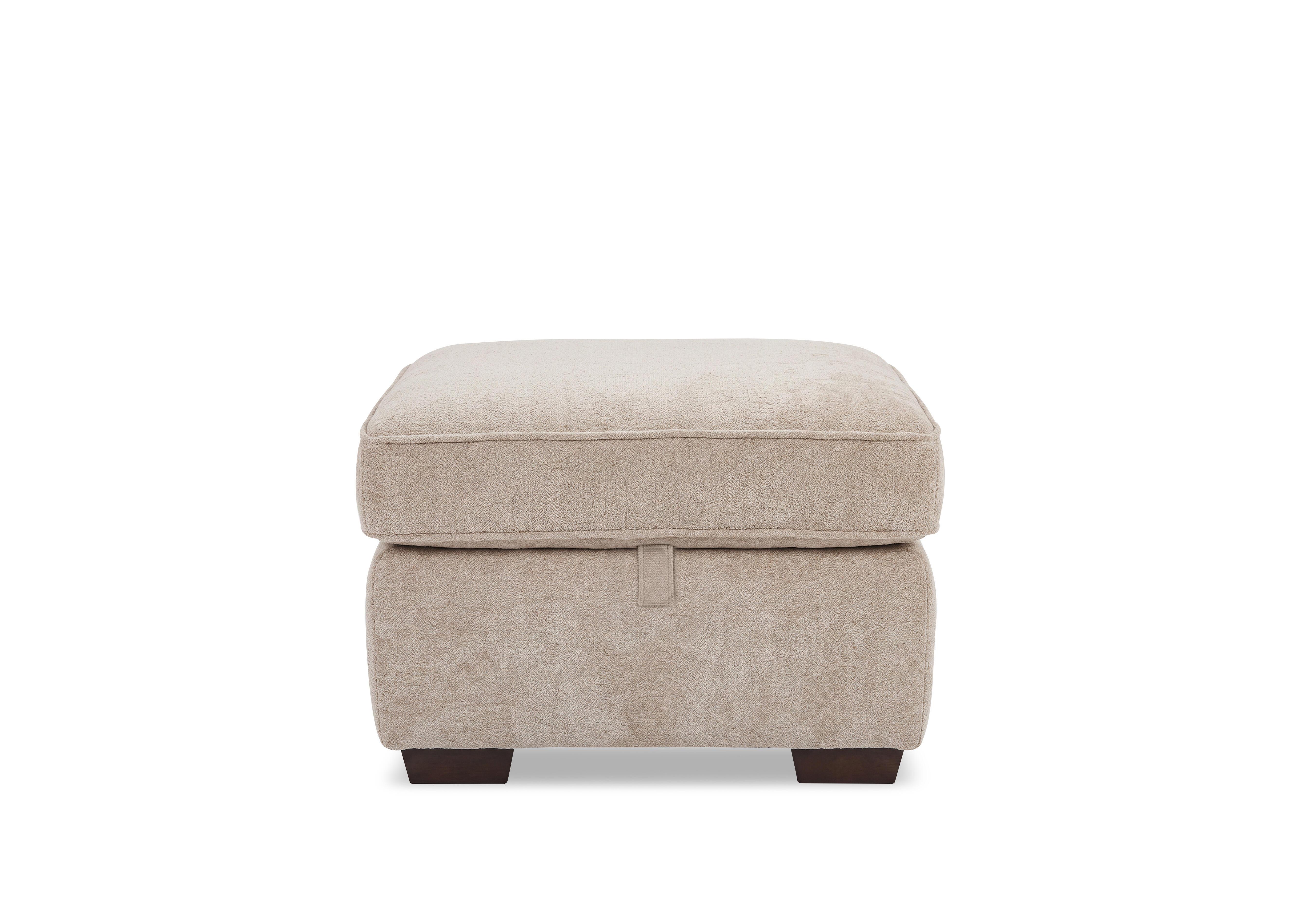 Relax Fabric Storage Footstool in Fab-Mat-R02 Beige on Furniture Village