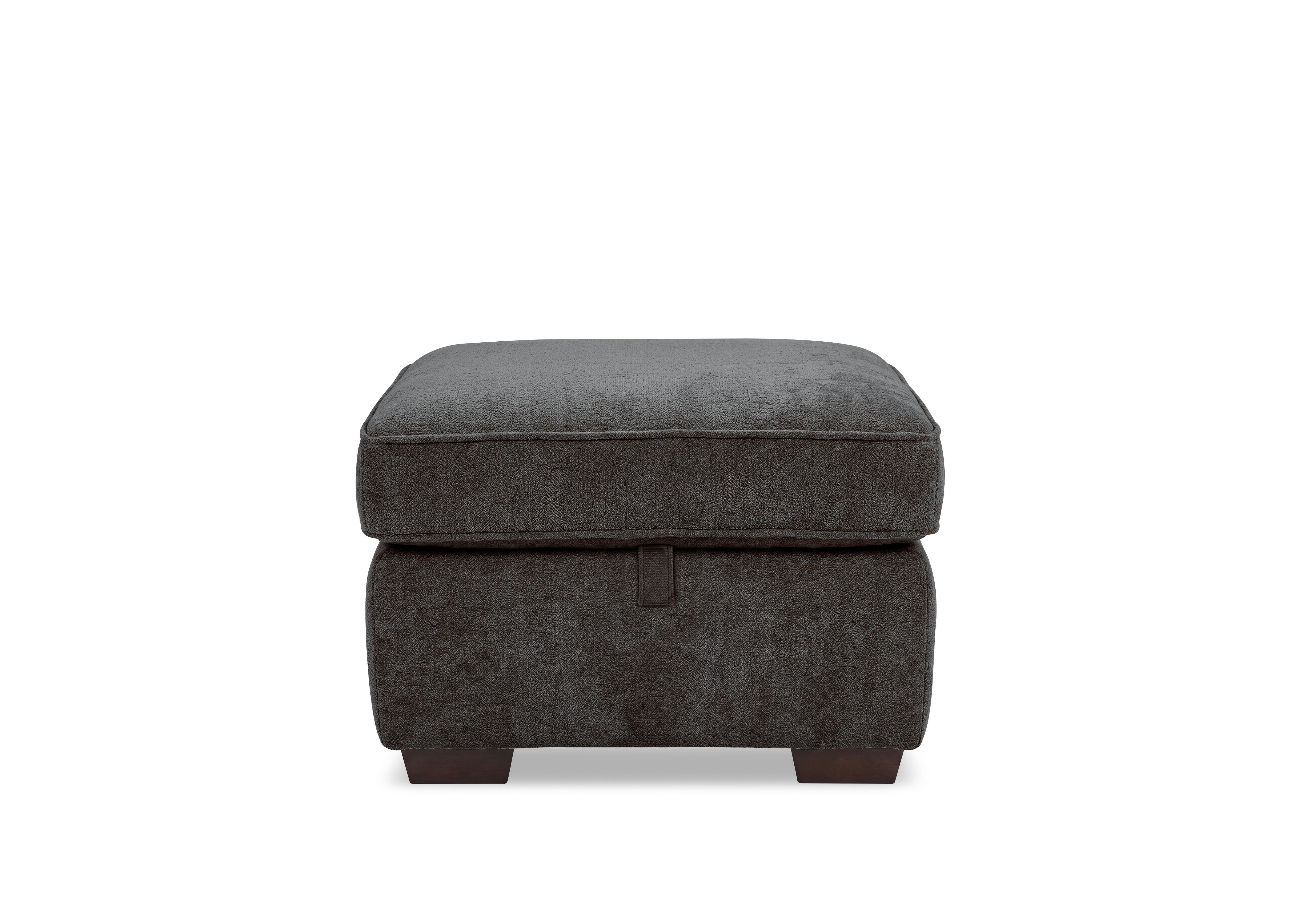 Relax Fabric Storage Footstool in Fab-Mat-R15 Bluish Green on Furniture Village