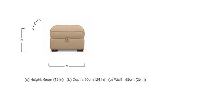 Relax Leather Storage Footstool in  on Furniture Village