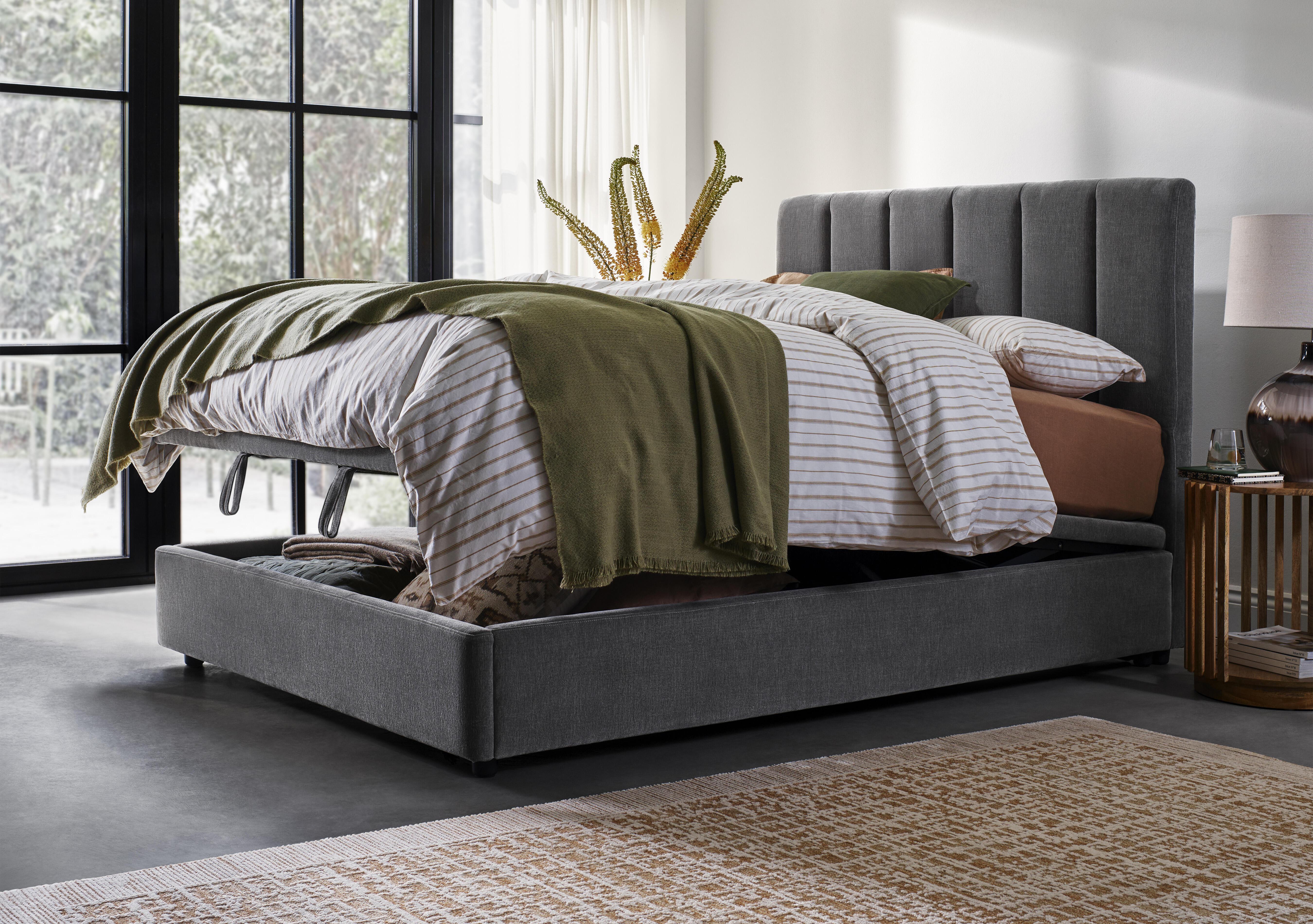 Duo Santos End Lift Ottoman Bed Frame in  on Furniture Village