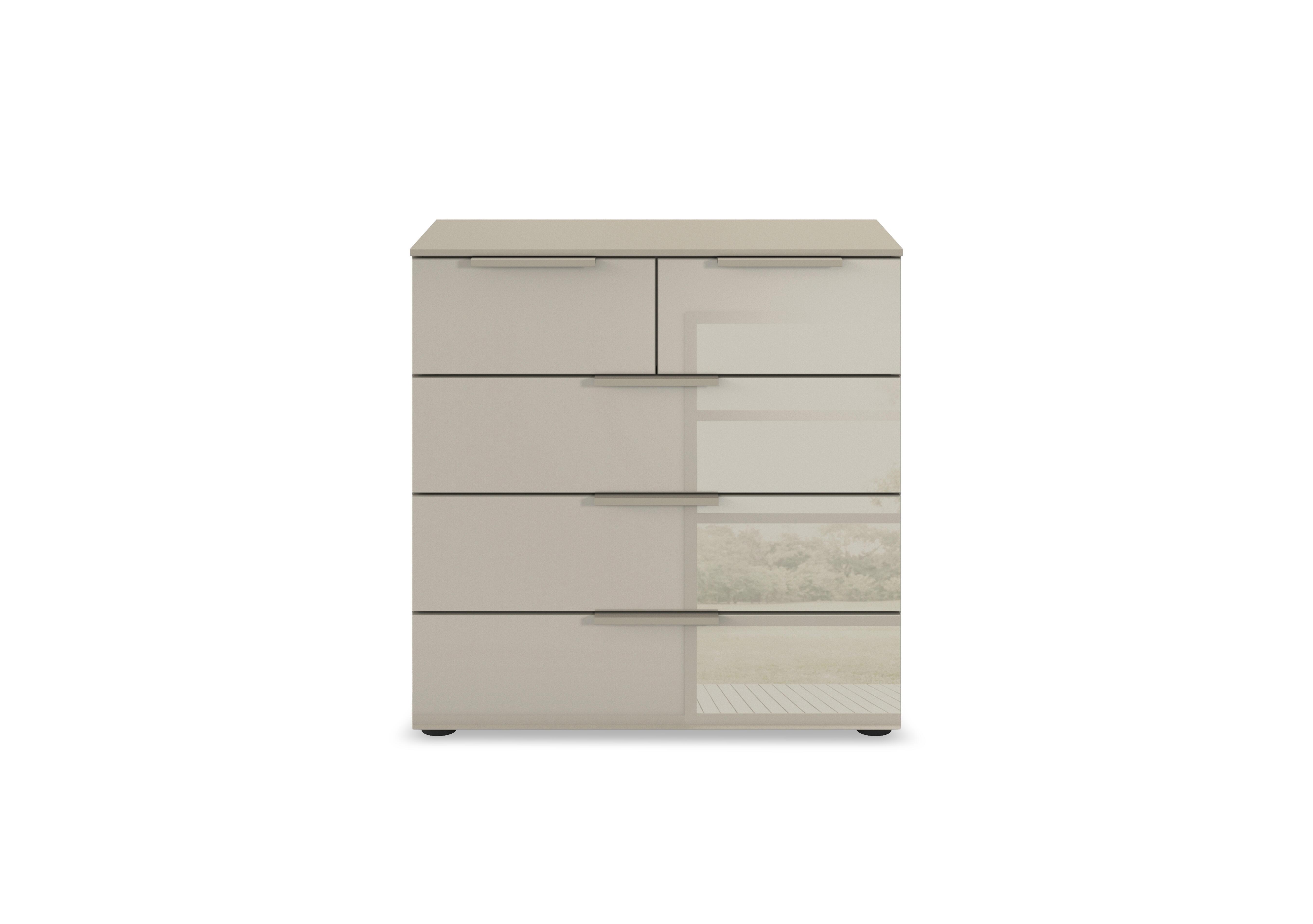 Estella 2+3 Drawer Chest in Afg4k Fango / Fango Glass on Furniture Village