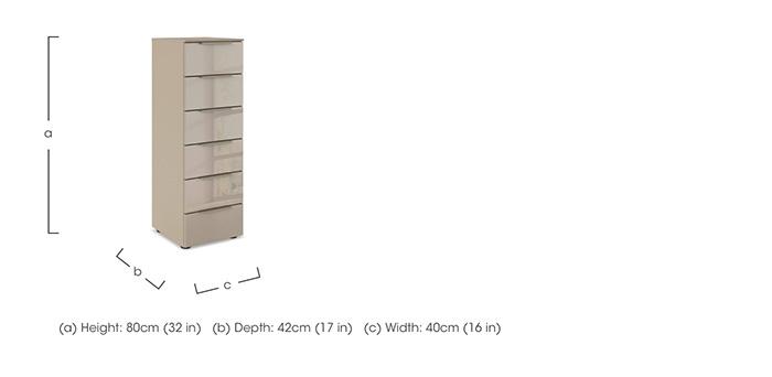 Estella 6 Drawer Chest in  on Furniture Village