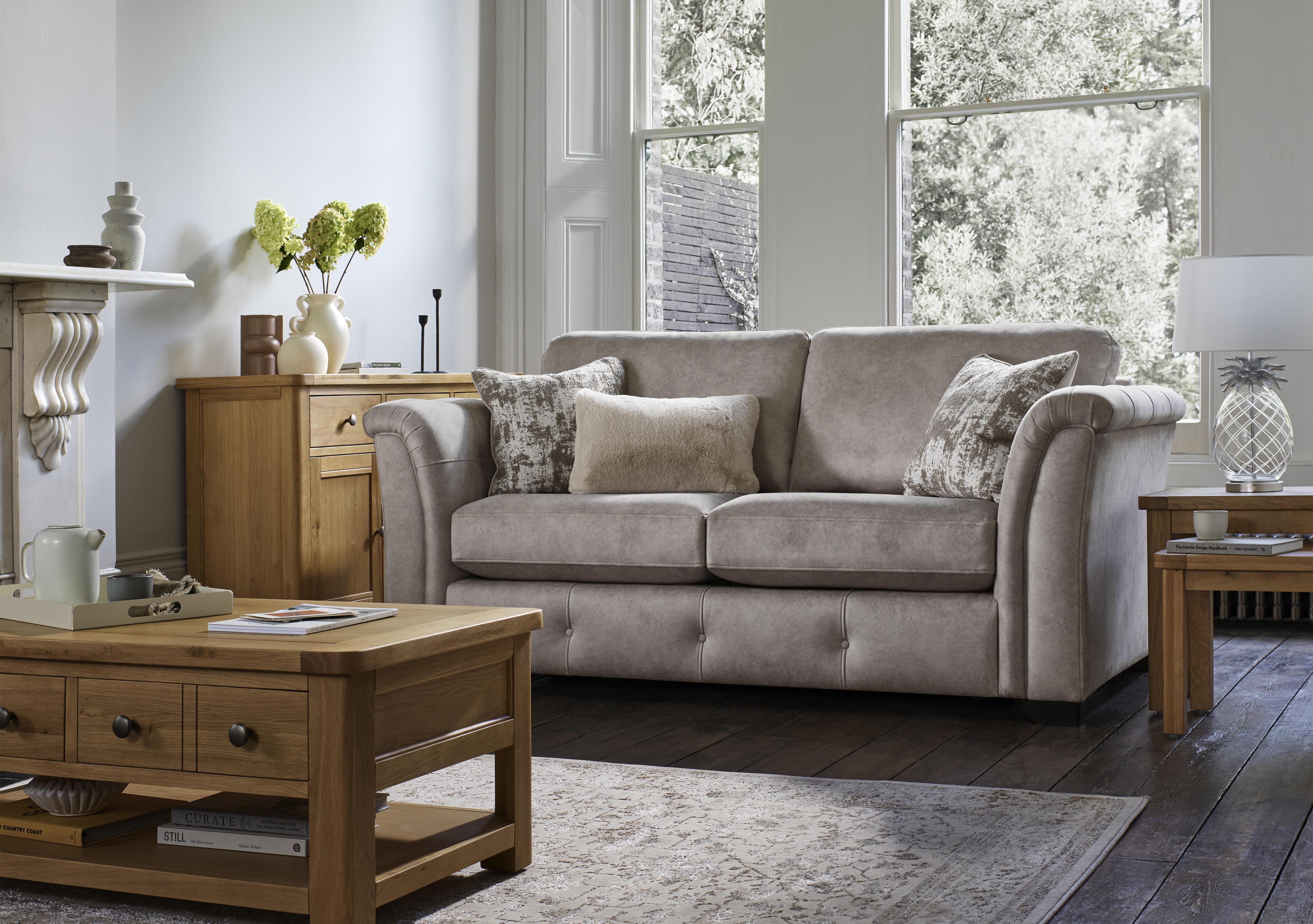 Aura 3 Seater Fabric Classic Back Sofa Bed in  on Furniture Village