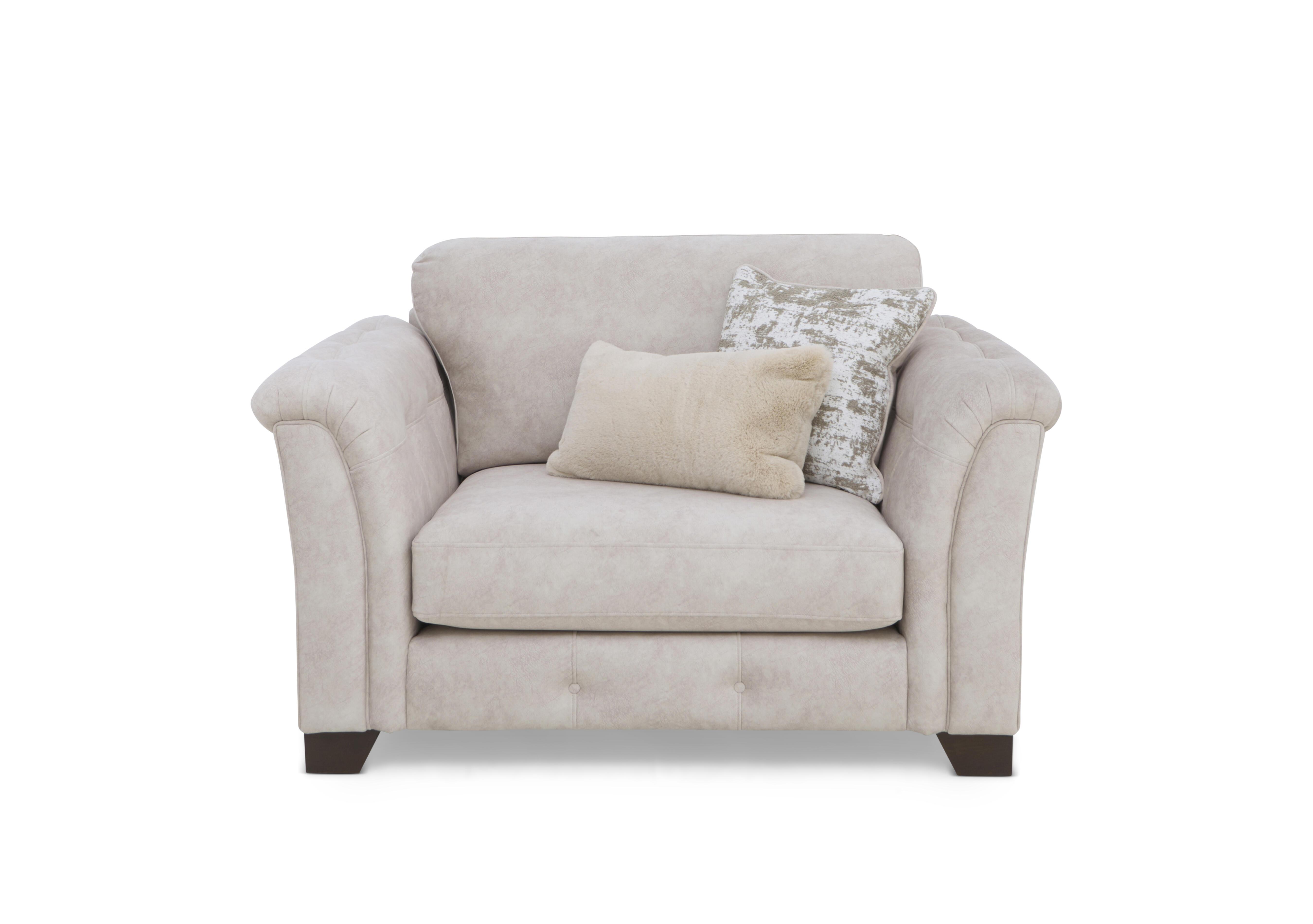 Aura Fabric Classic Back Chair Sofa Bed in Kenzo Cream Dw Ft on Furniture Village
