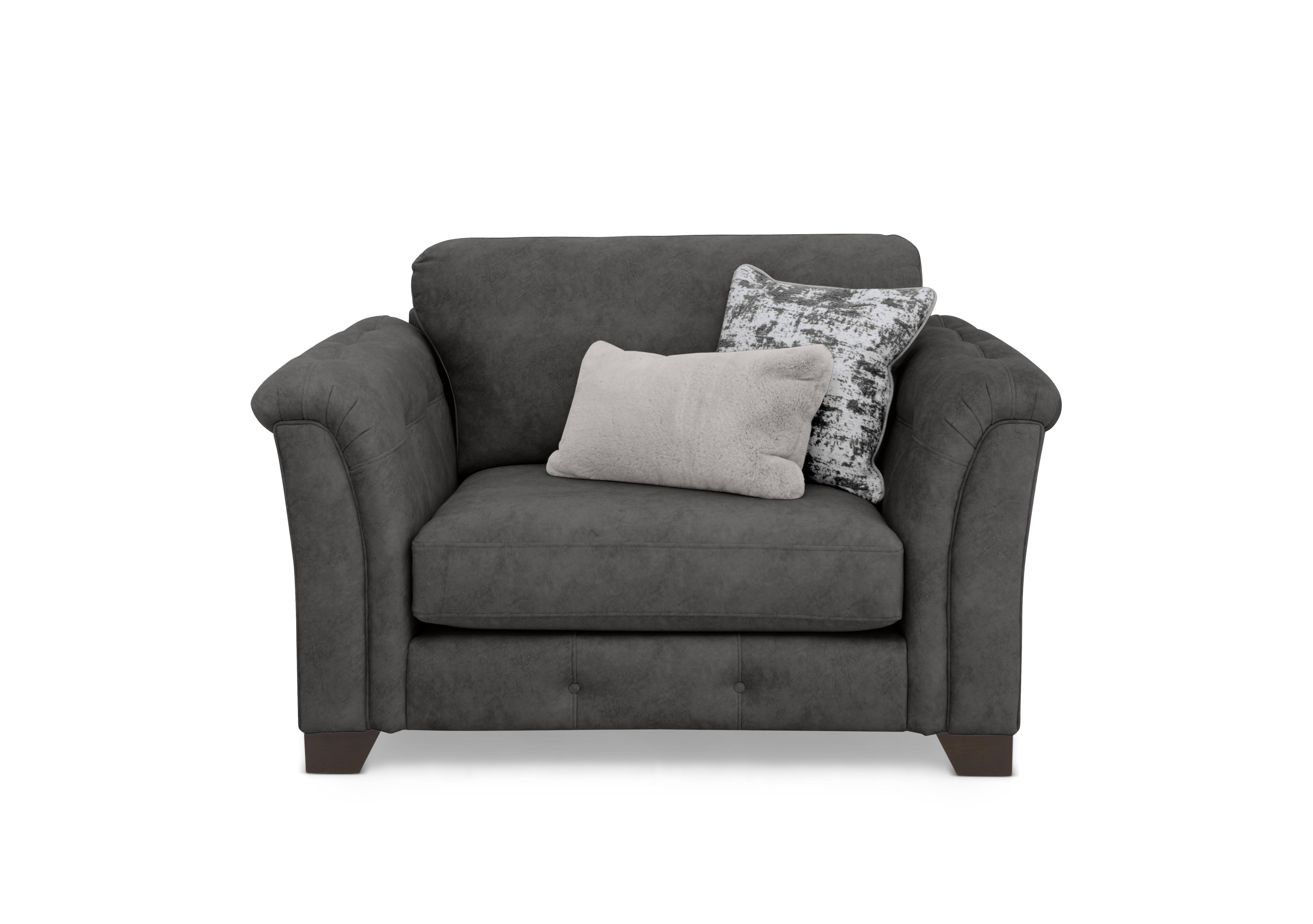 Aura Fabric Classic Back Chair Sofa Bed in Kenzo Mink Dw Ft on Furniture Village