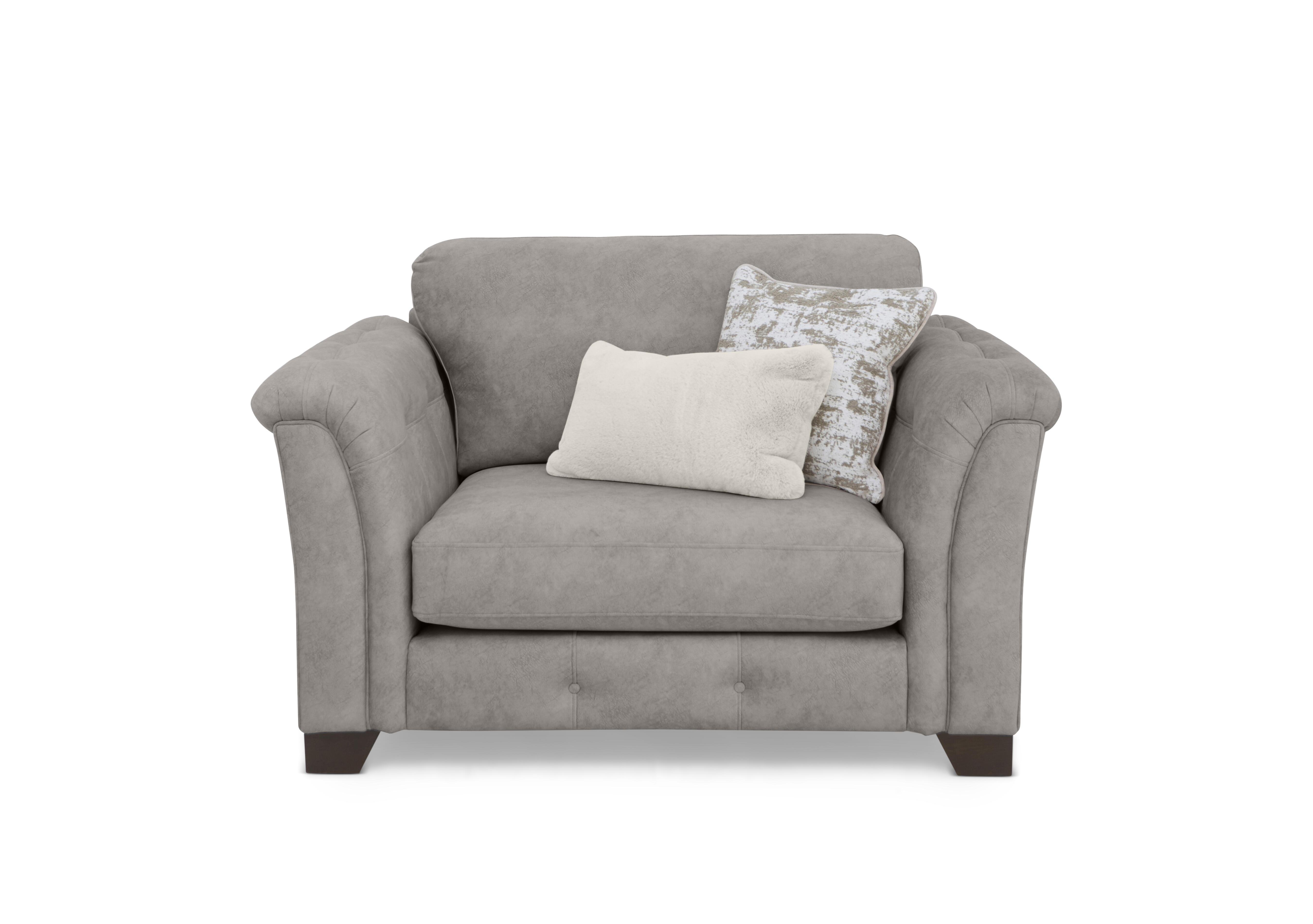 Aura Fabric Classic Back Chair Sofa Bed in Kenzo Oatmeal Dw Ft on Furniture Village