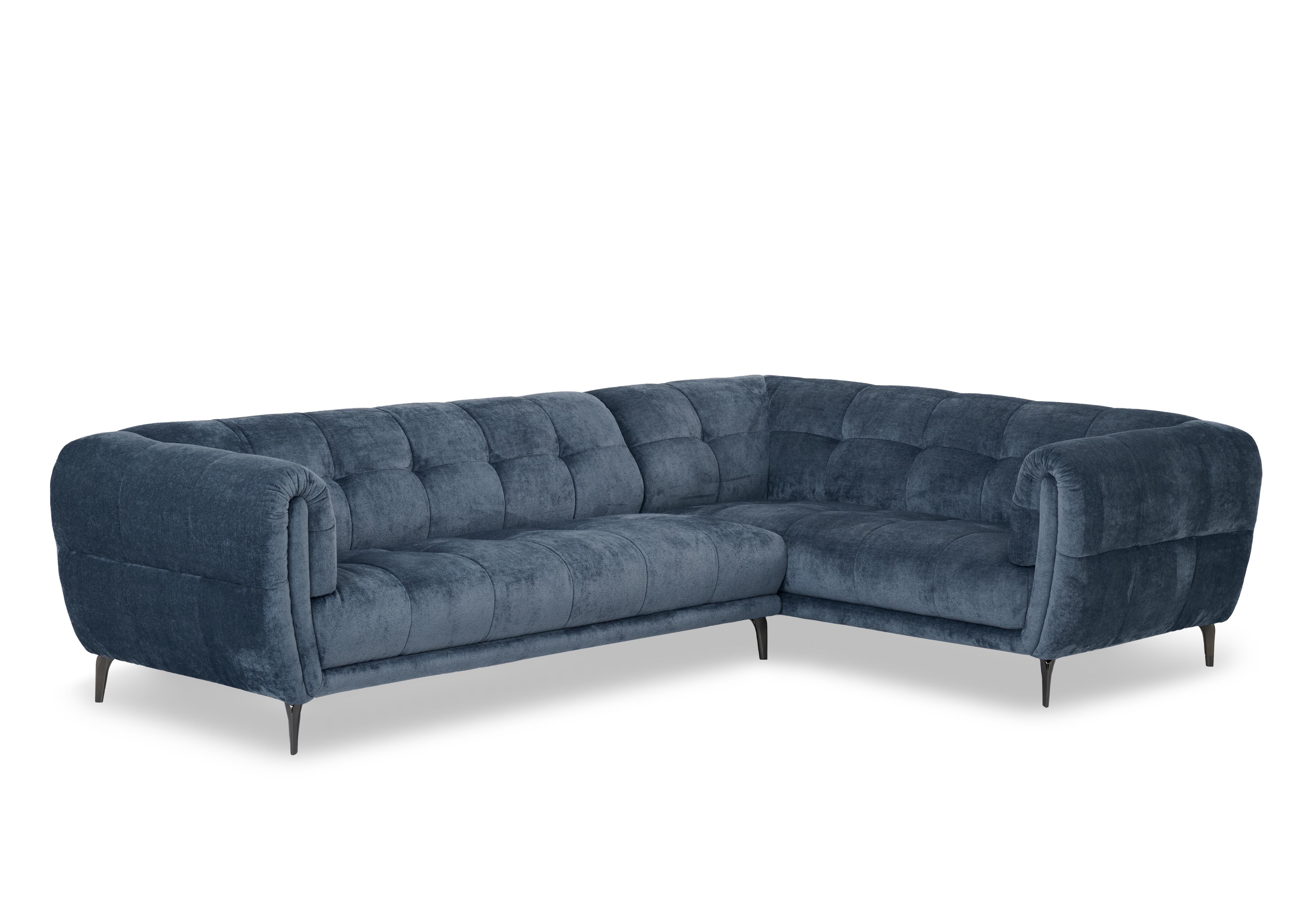 Sienna Fabric Corner Sofa in Hudson Ocean 25315 on Furniture Village