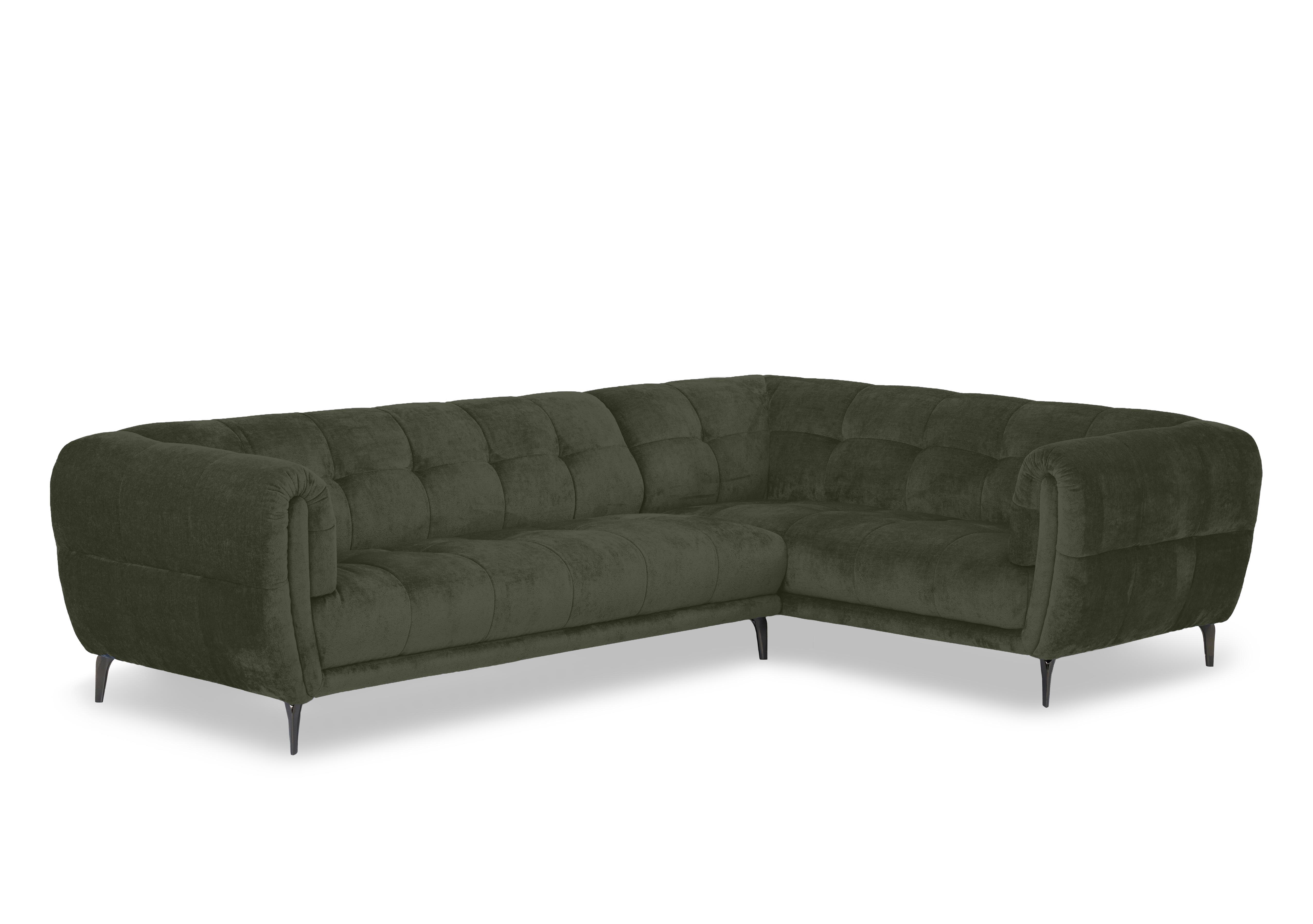 Sienna Fabric Corner Sofa in Hudson Pine 25355 on Furniture Village