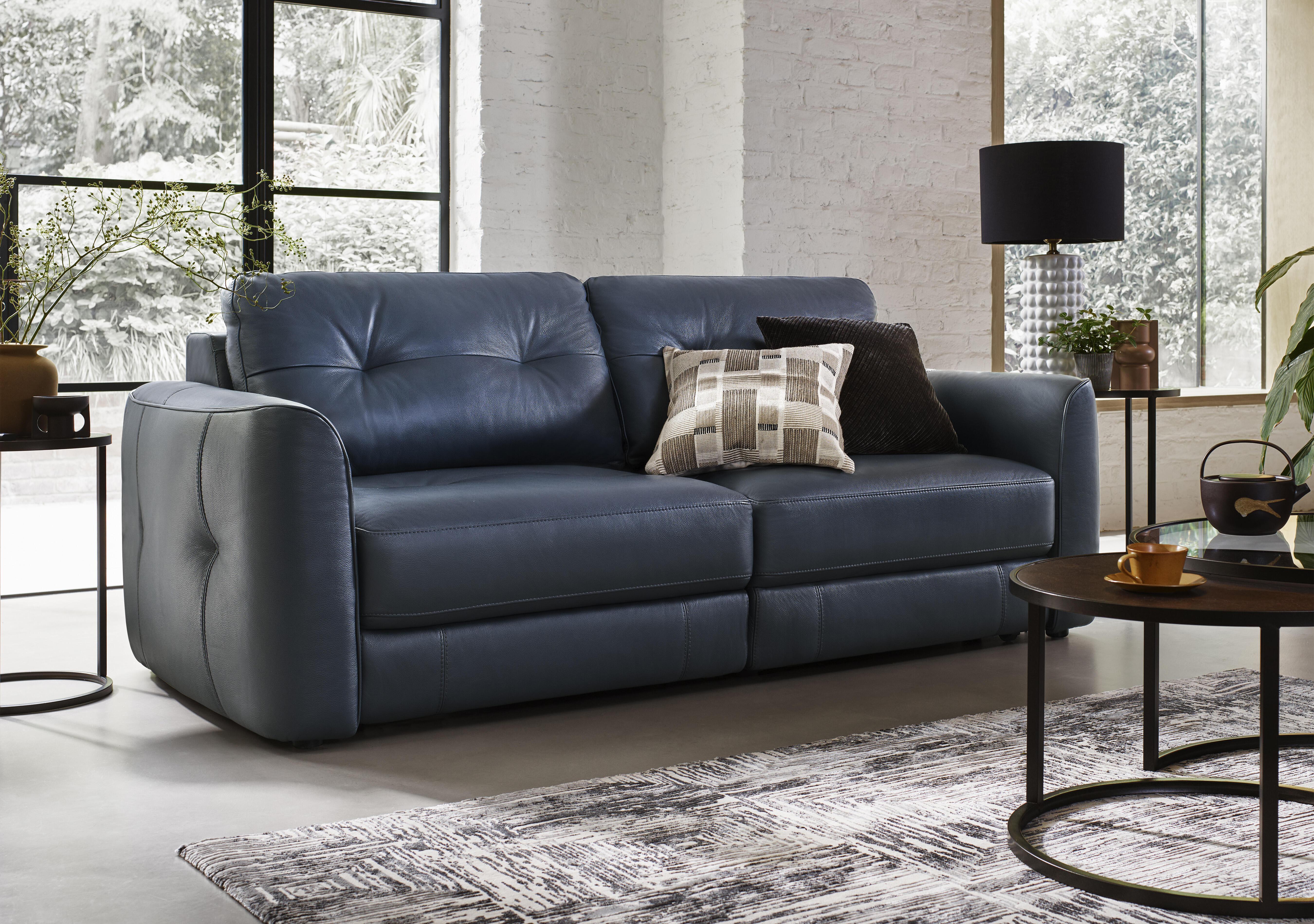 Drift 2 Seater Leather Power Glider Sofa in  on Furniture Village