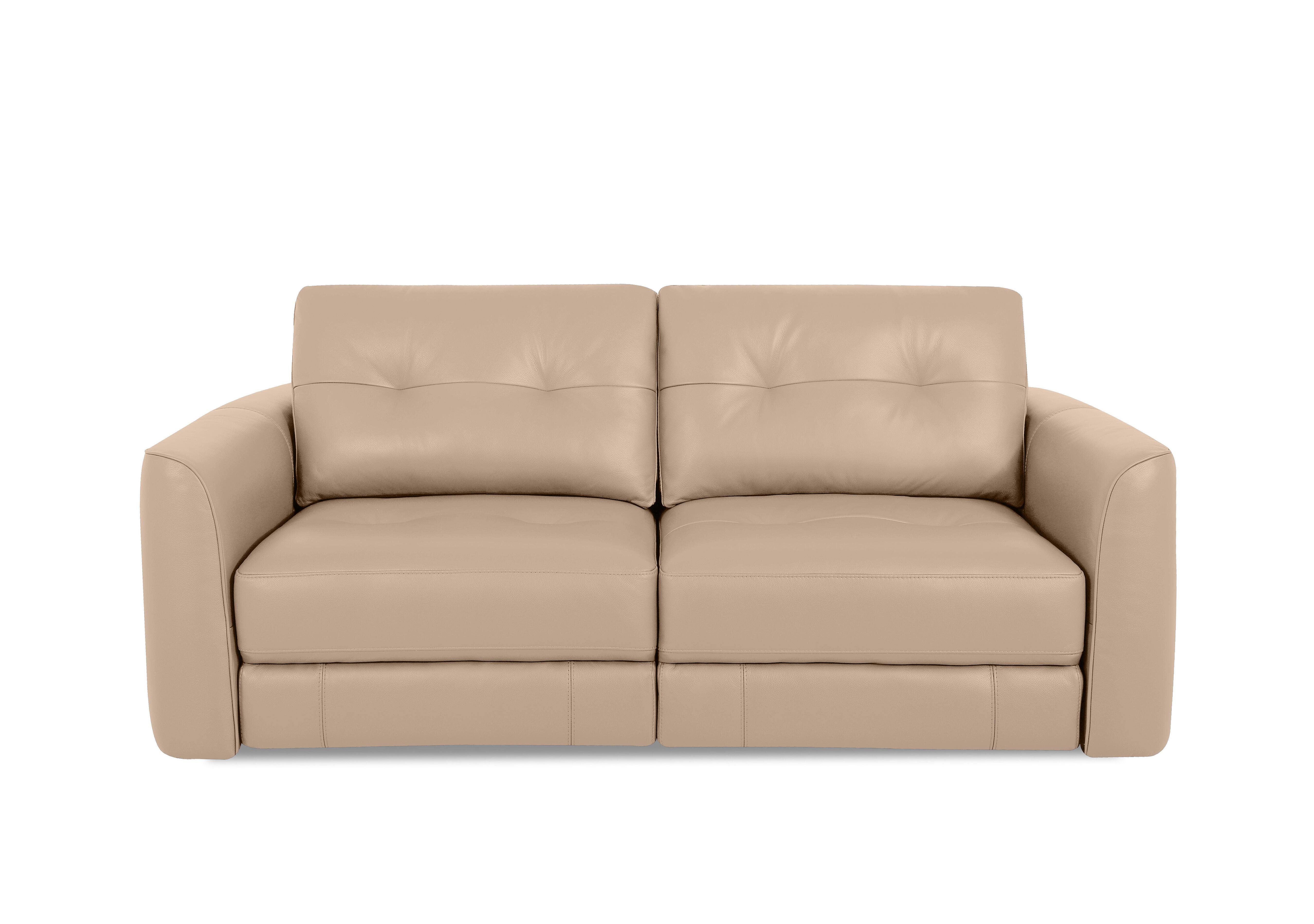 Drift 2 Seater Leather Power Glider Sofa in Bv-039c Pebble on Furniture Village