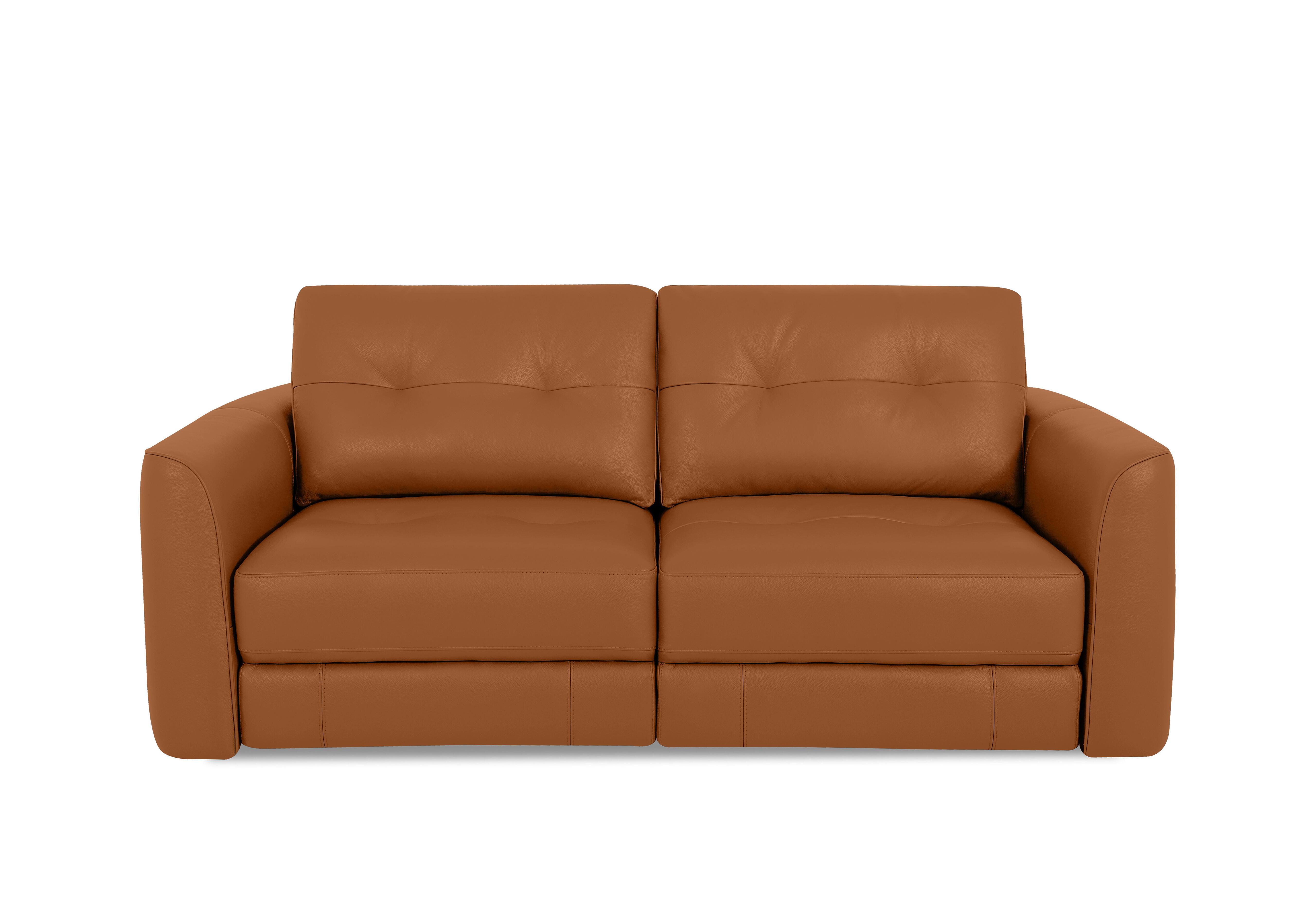 Drift 2 Seater Leather Power Glider Sofa in Bv-334e Pecan Brown on Furniture Village