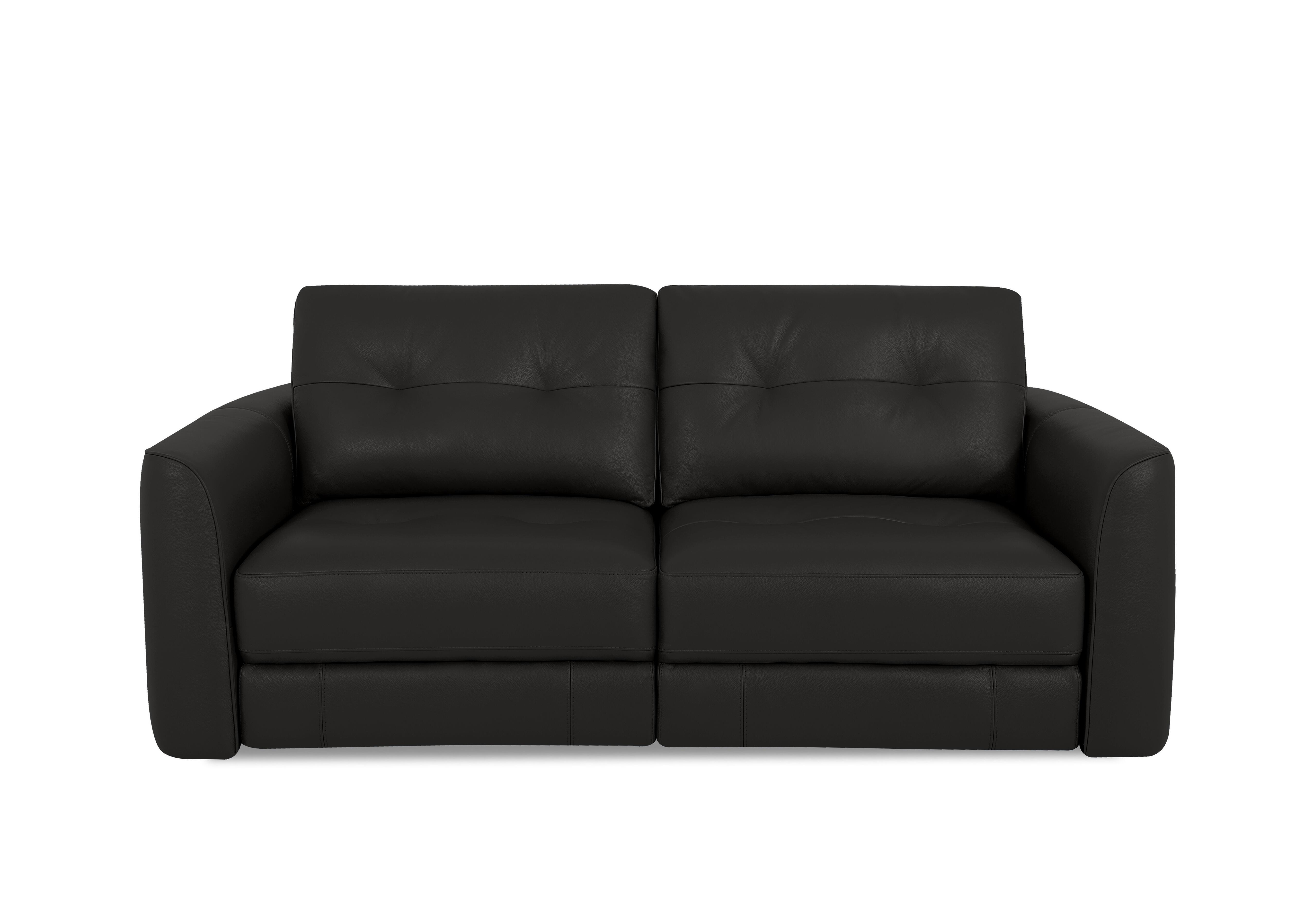 Drift 2 Seater Leather Power Glider Sofa in Bv-3500 Black on Furniture Village