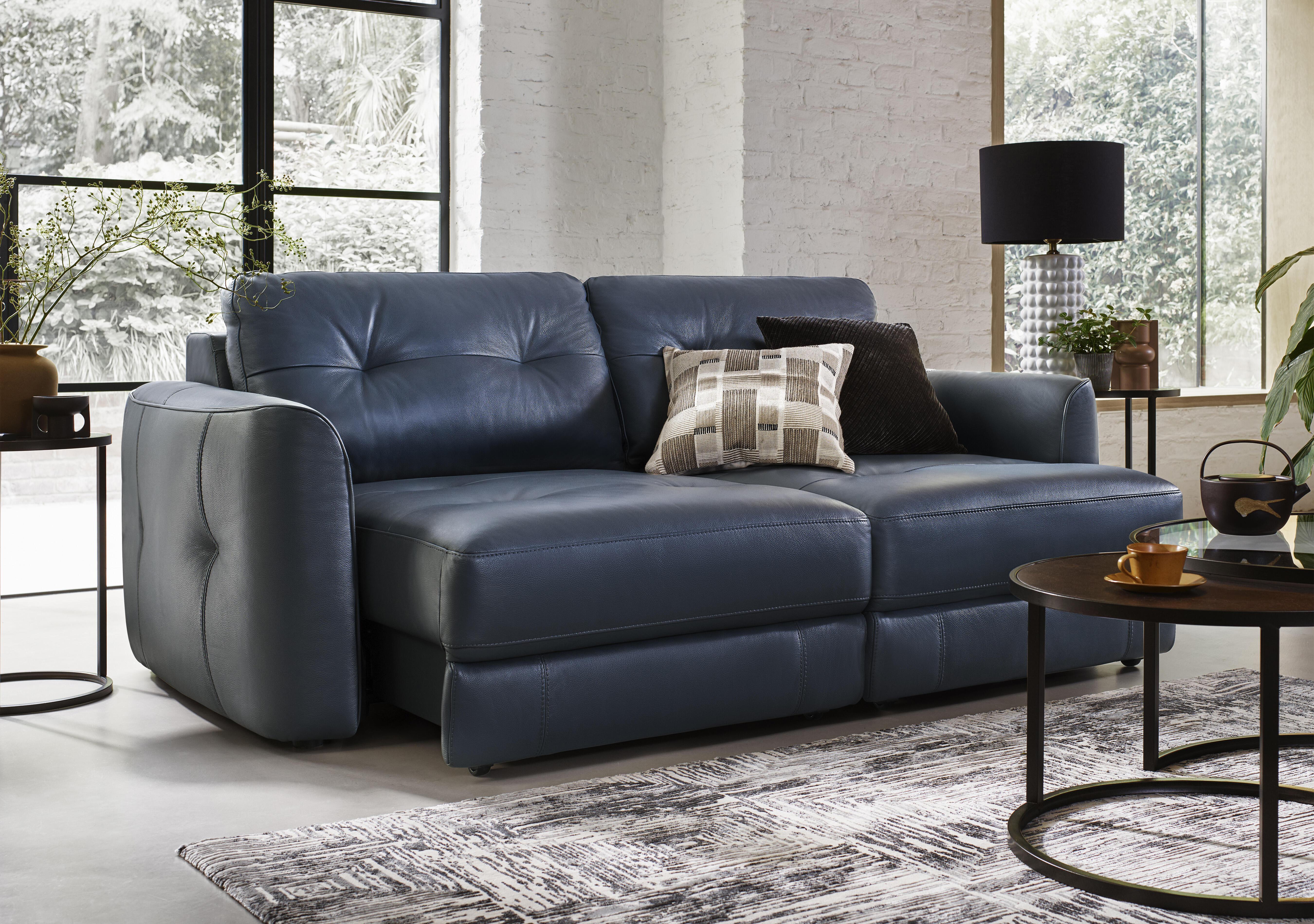 Drift 2.5 Seater Leather Power Glider Sofa in  on Furniture Village