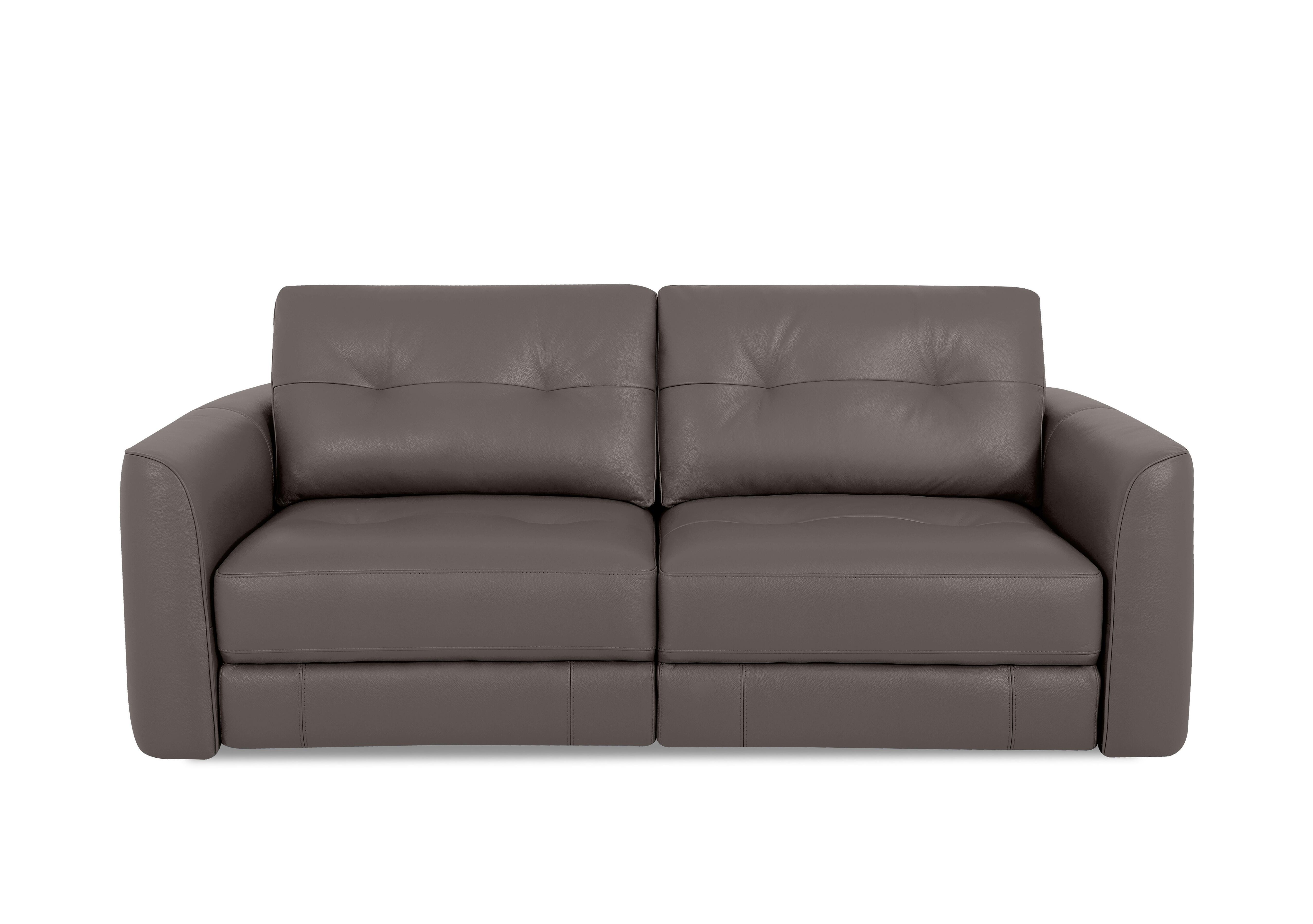 Drift 2.5 Seater Leather Power Glider Sofa in Bv-042e Elephant on Furniture Village