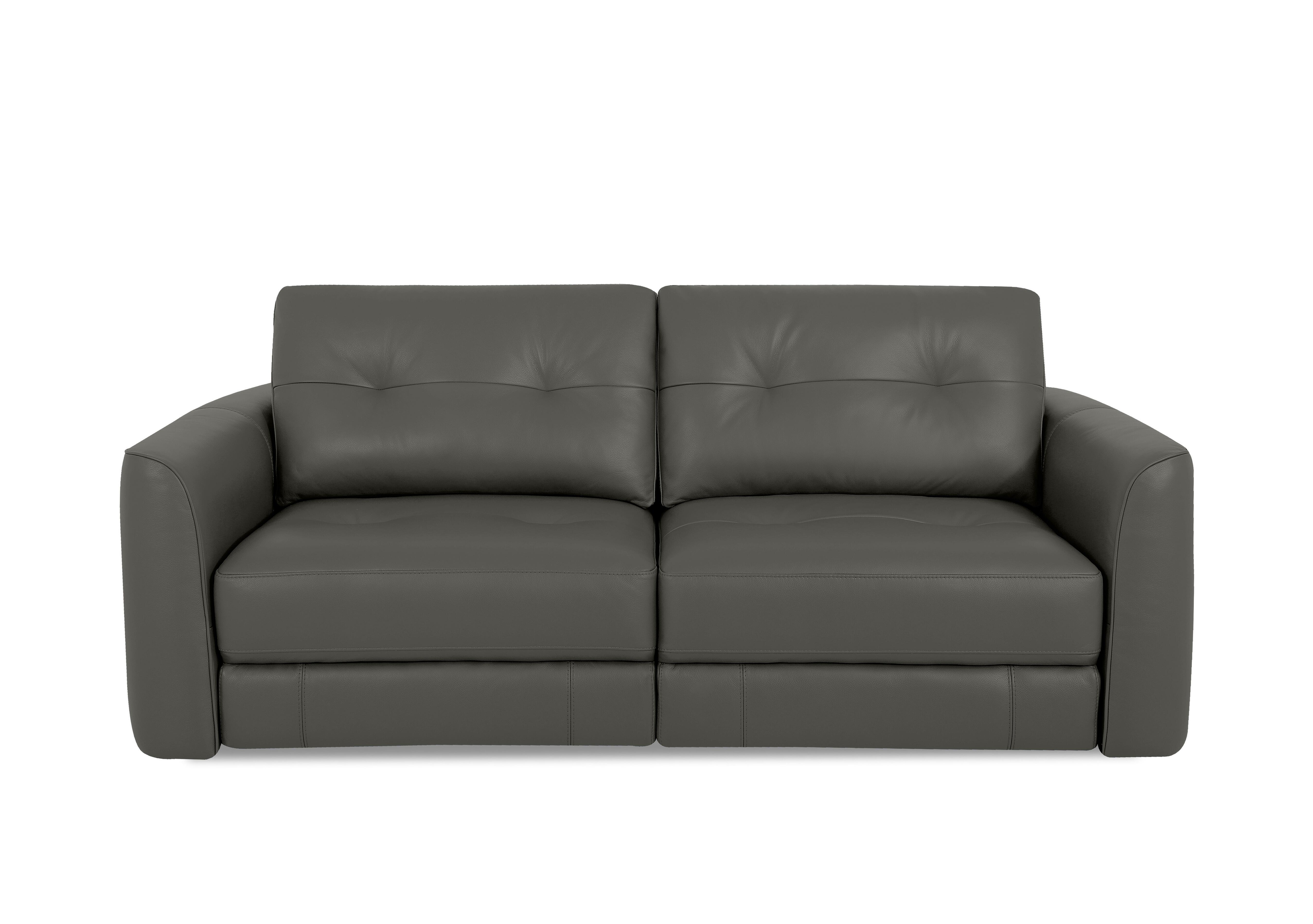 Drift 2.5 Seater Leather Power Glider Sofa in Bv-088e Charcoal Grey on Furniture Village
