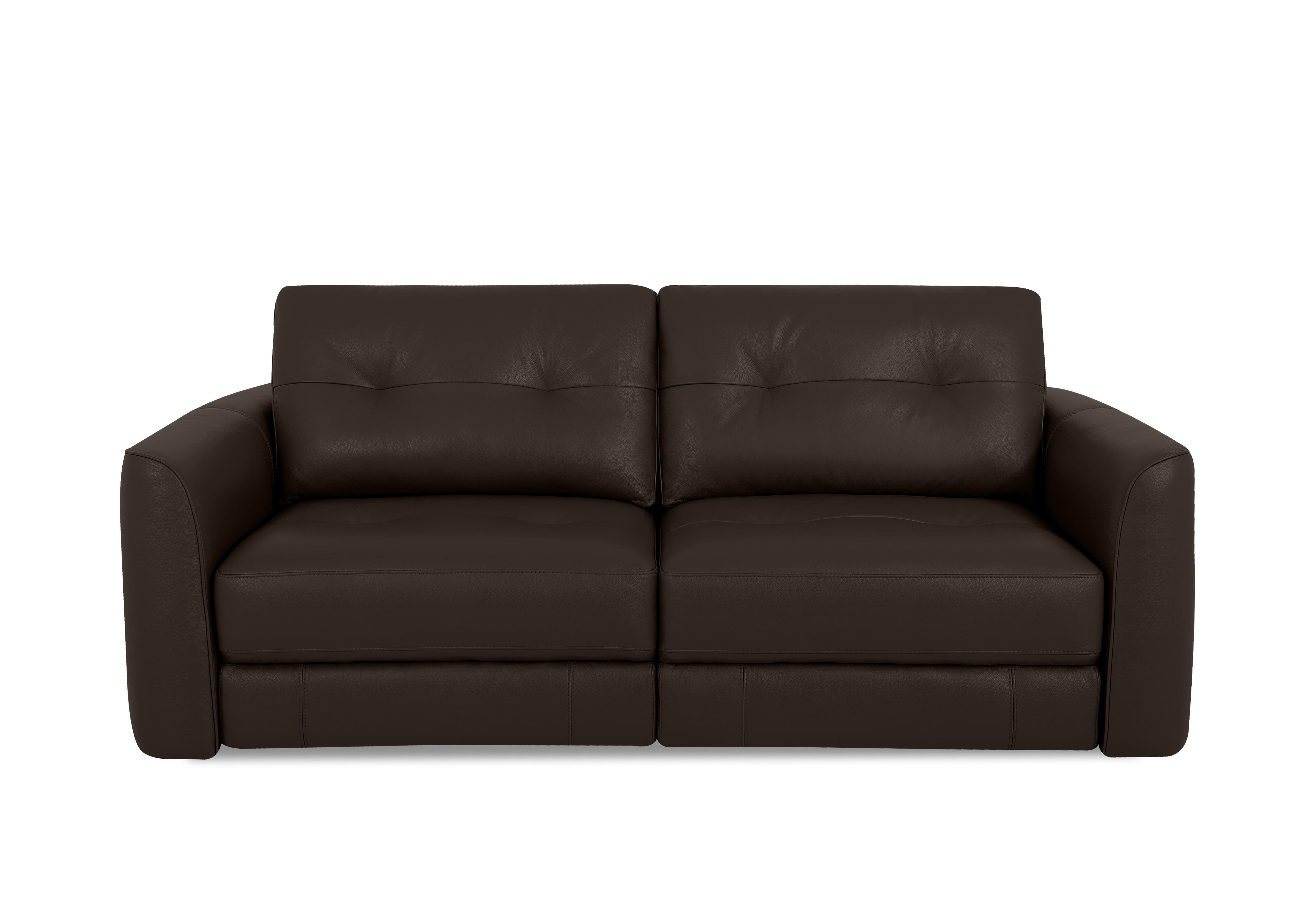 Drift 2.5 Seater Leather Power Glider Sofa in Bv-1748 Dark Chocolate on Furniture Village