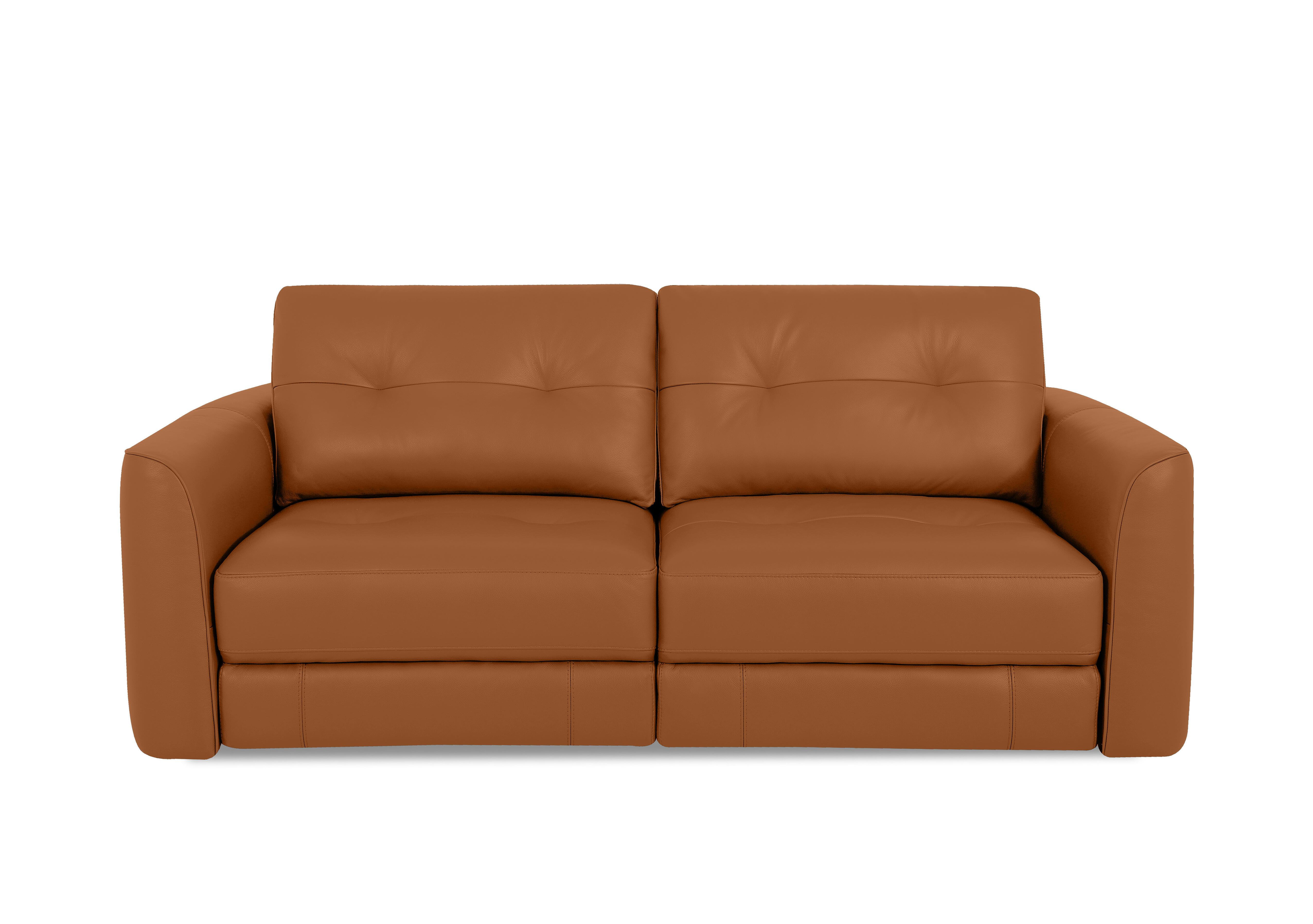 Drift 2.5 Seater Leather Power Glider Sofa in Bv-334e Pecan Brown on Furniture Village