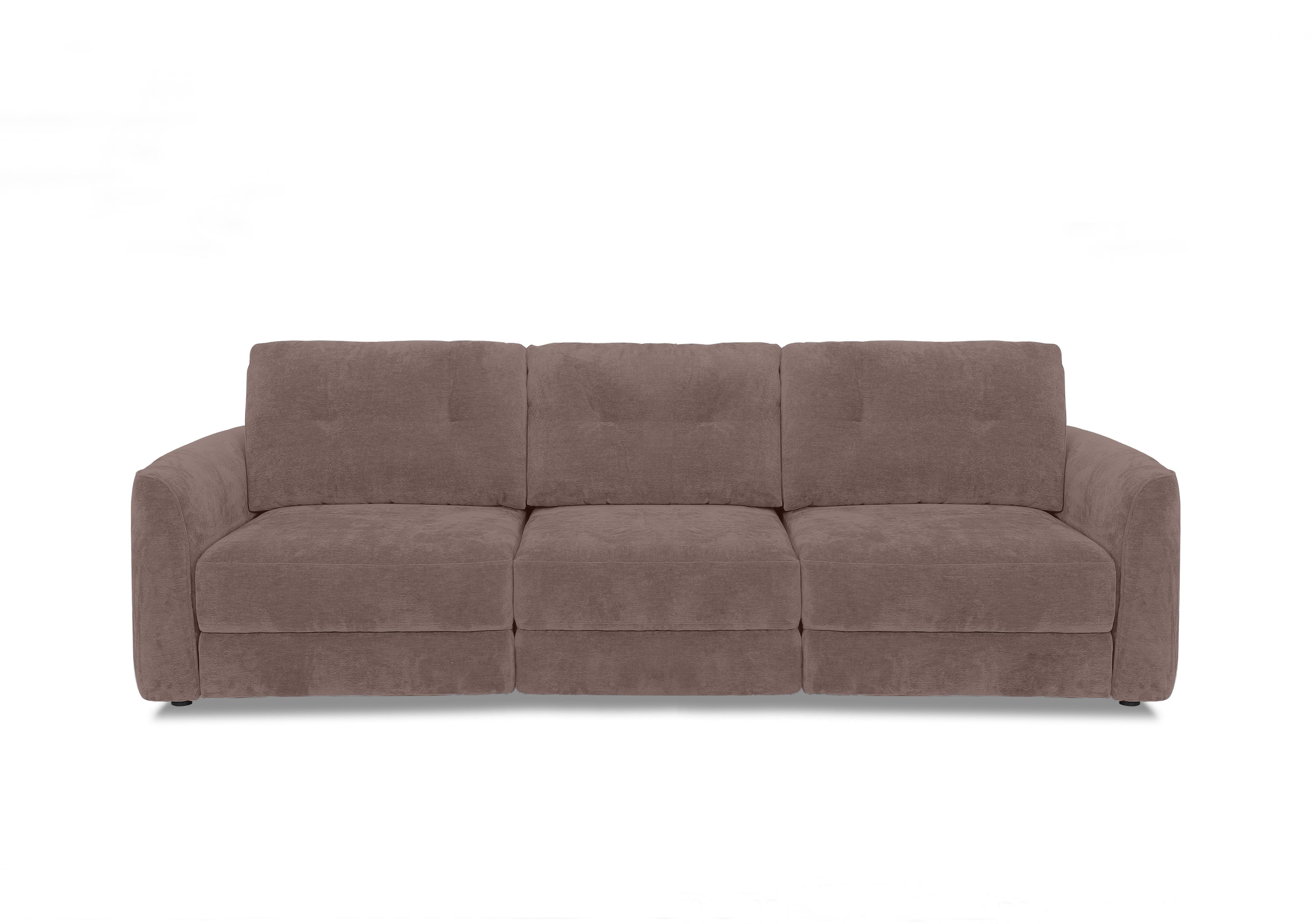 Drift 3 Seater Fabric Power Glider Sofa in Fab-Dab-R08 Brown on Furniture Village
