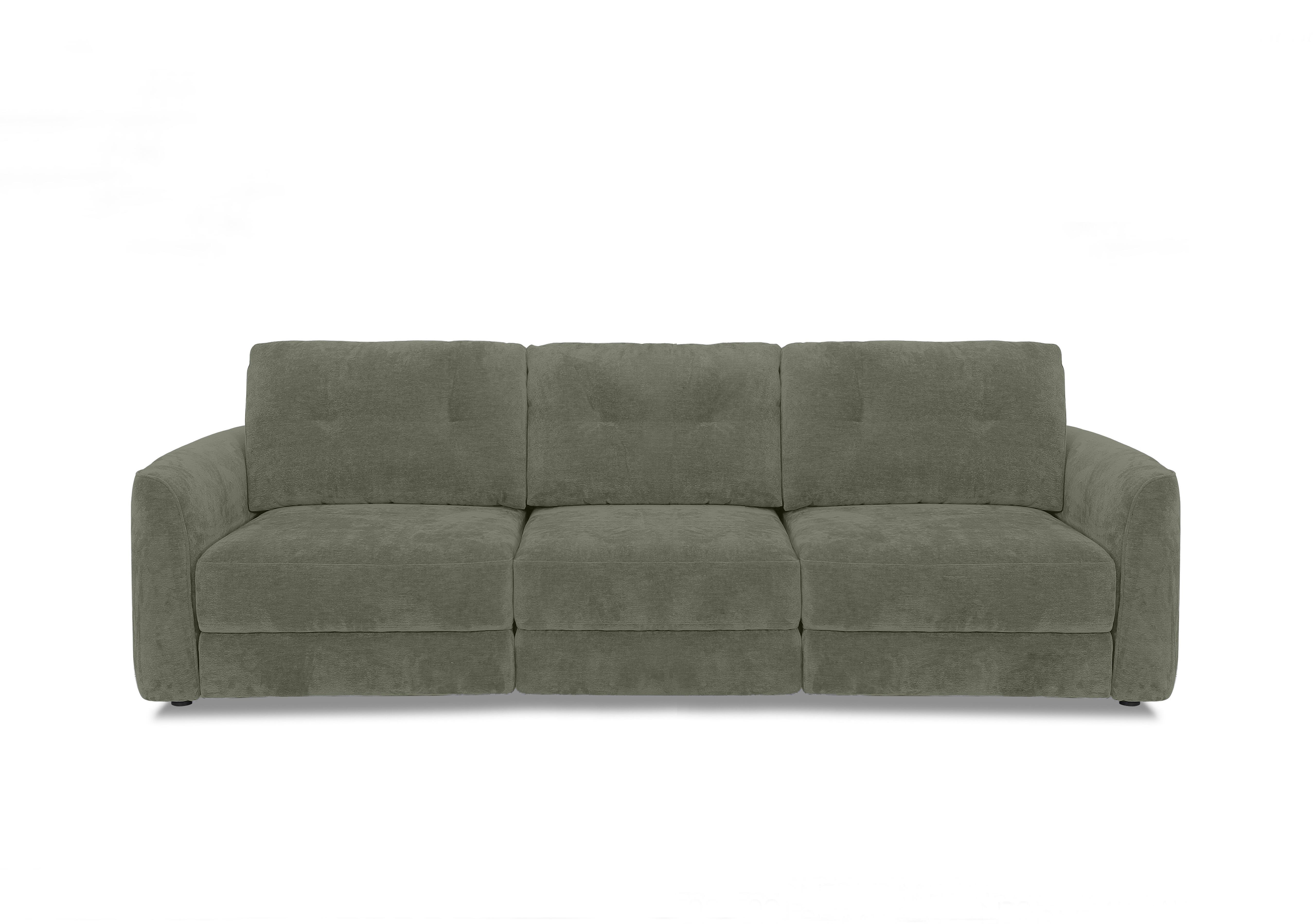 Drift 3 Seater Fabric Power Glider Sofa in Fab-Dab-R16 Forest Green on Furniture Village