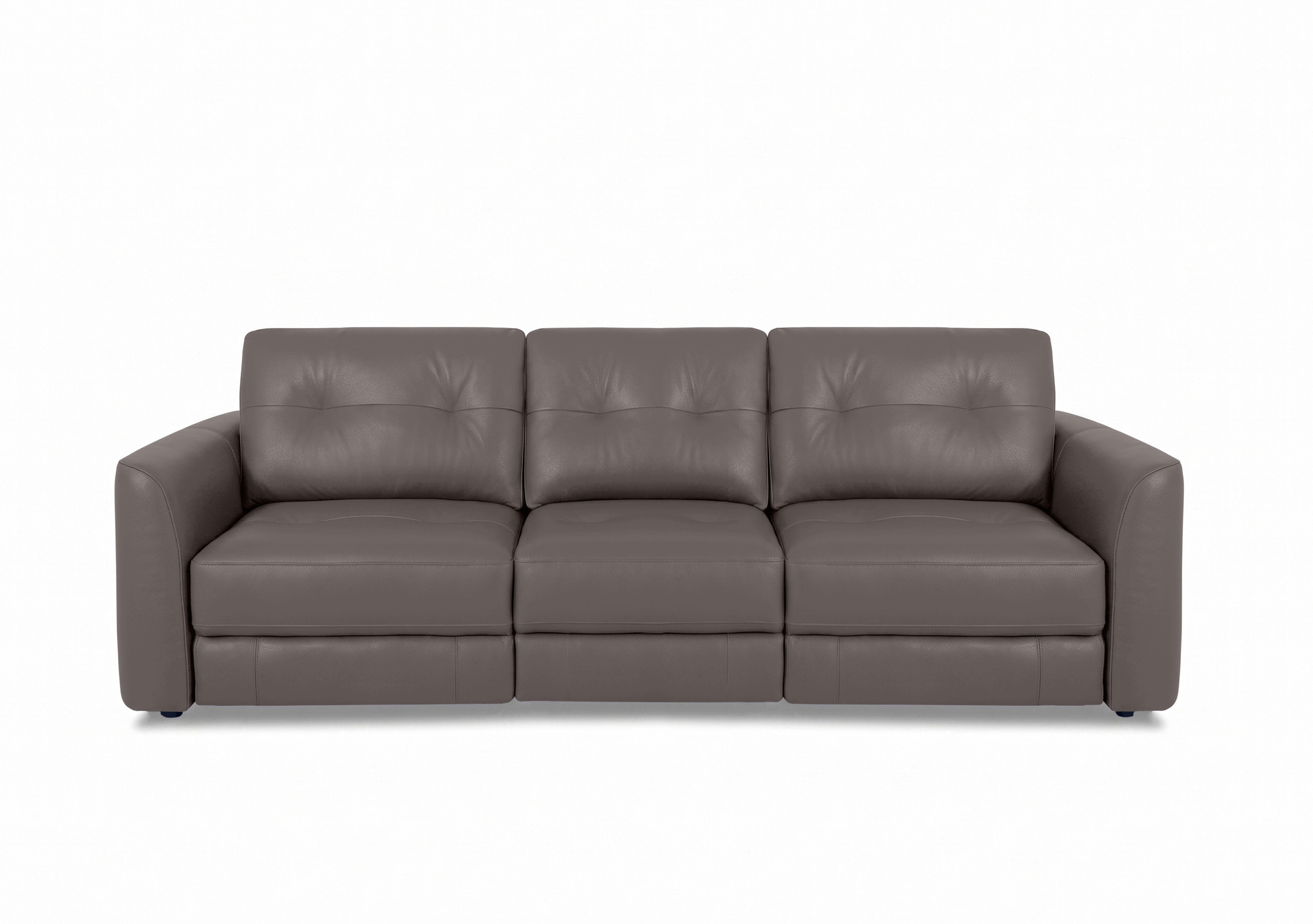 Drift 3 Seater Leather Power Glider Sofa in Bv-042e Elephant on Furniture Village