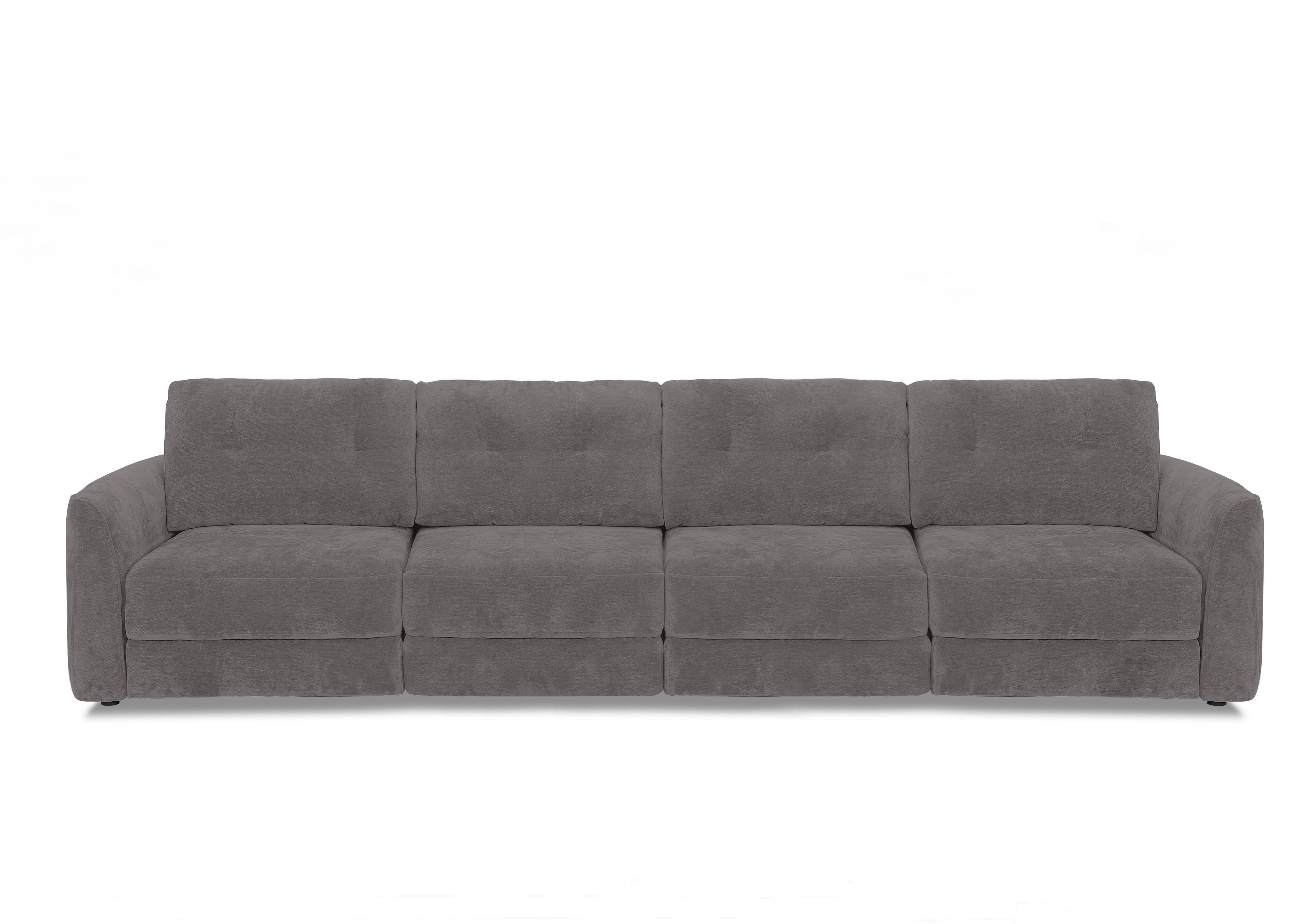 Drift 4 Seater Fabric Power Glider Sofa in Fab-Dab-R02 Steel Grey on Furniture Village