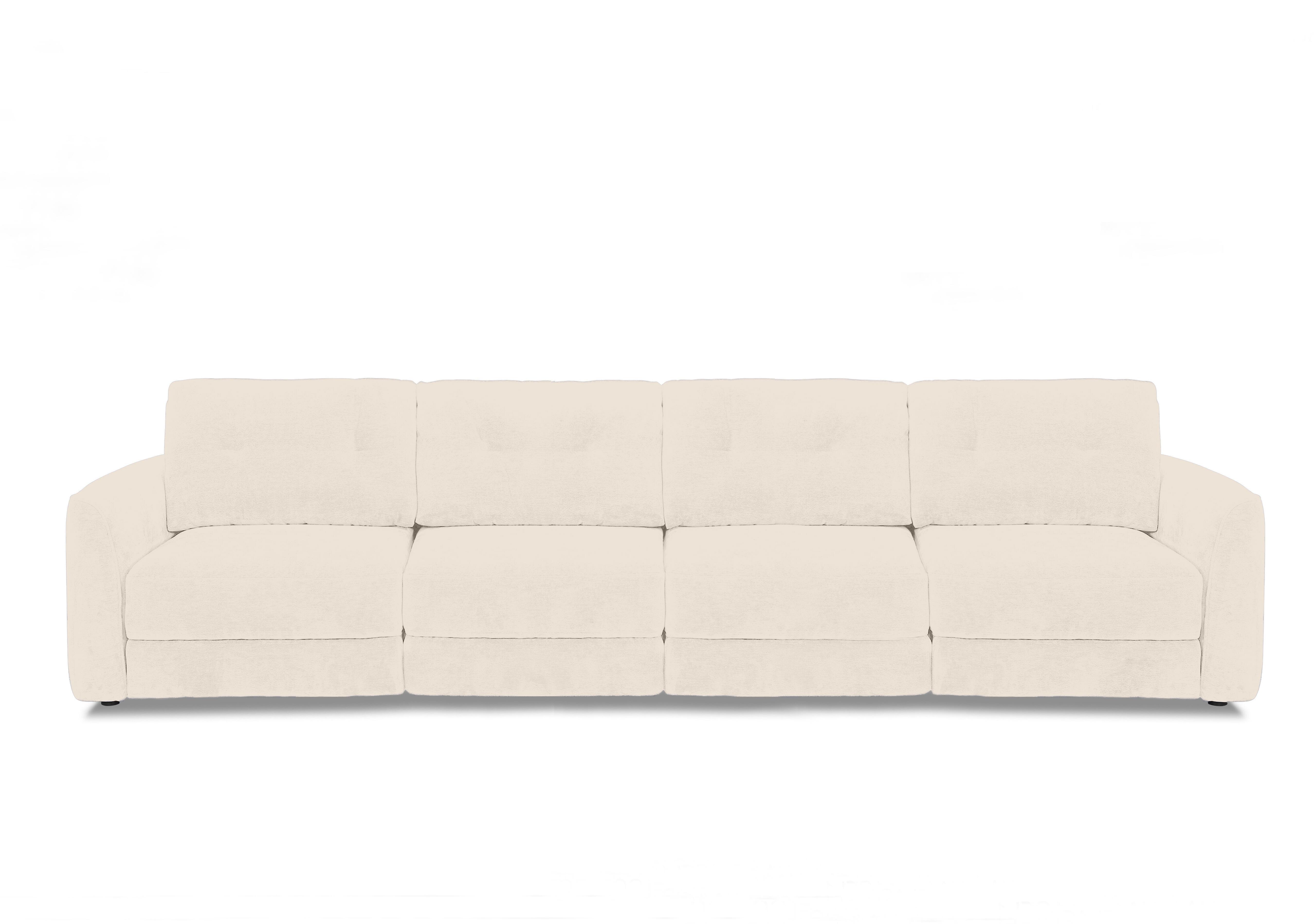 Drift 4 Seater Fabric Power Glider Sofa in Fab-Dab-R05 Cream on Furniture Village