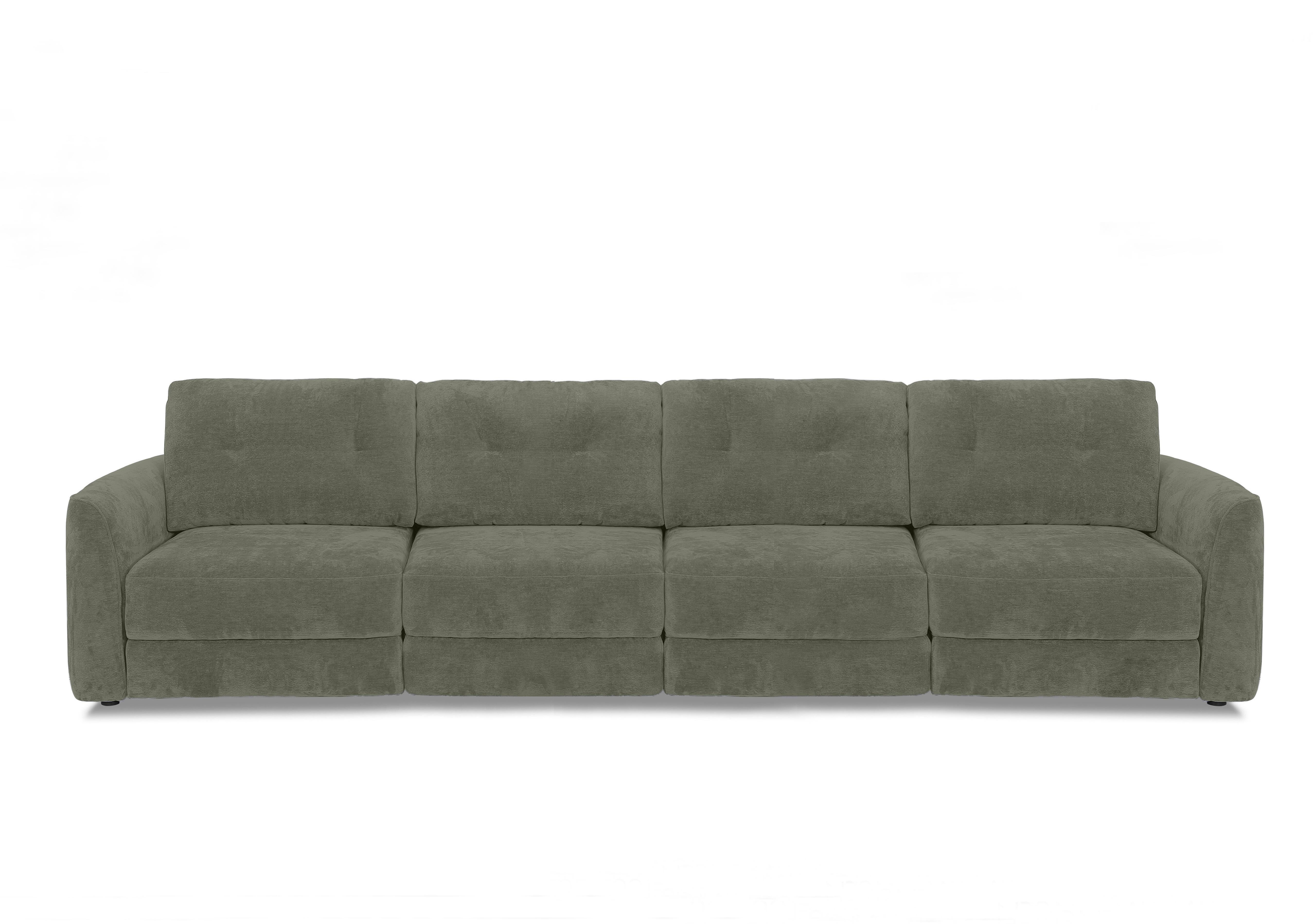 Drift 4 Seater Fabric Power Glider Sofa in Fab-Dab-R16 Forest Green on Furniture Village