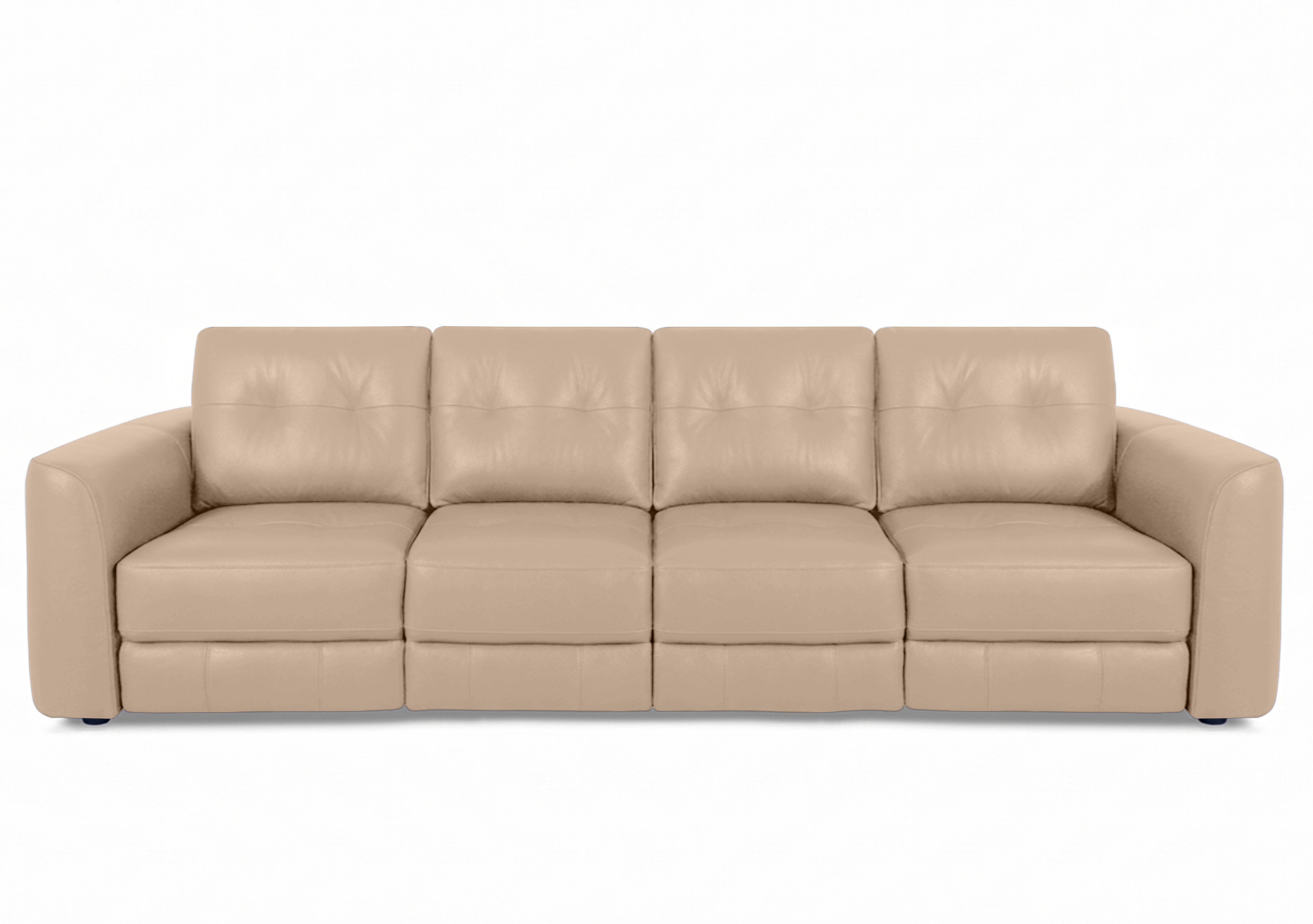 Drift 4 Seater Leather Power Glider Sofa in Bv-039c Pebble on Furniture Village