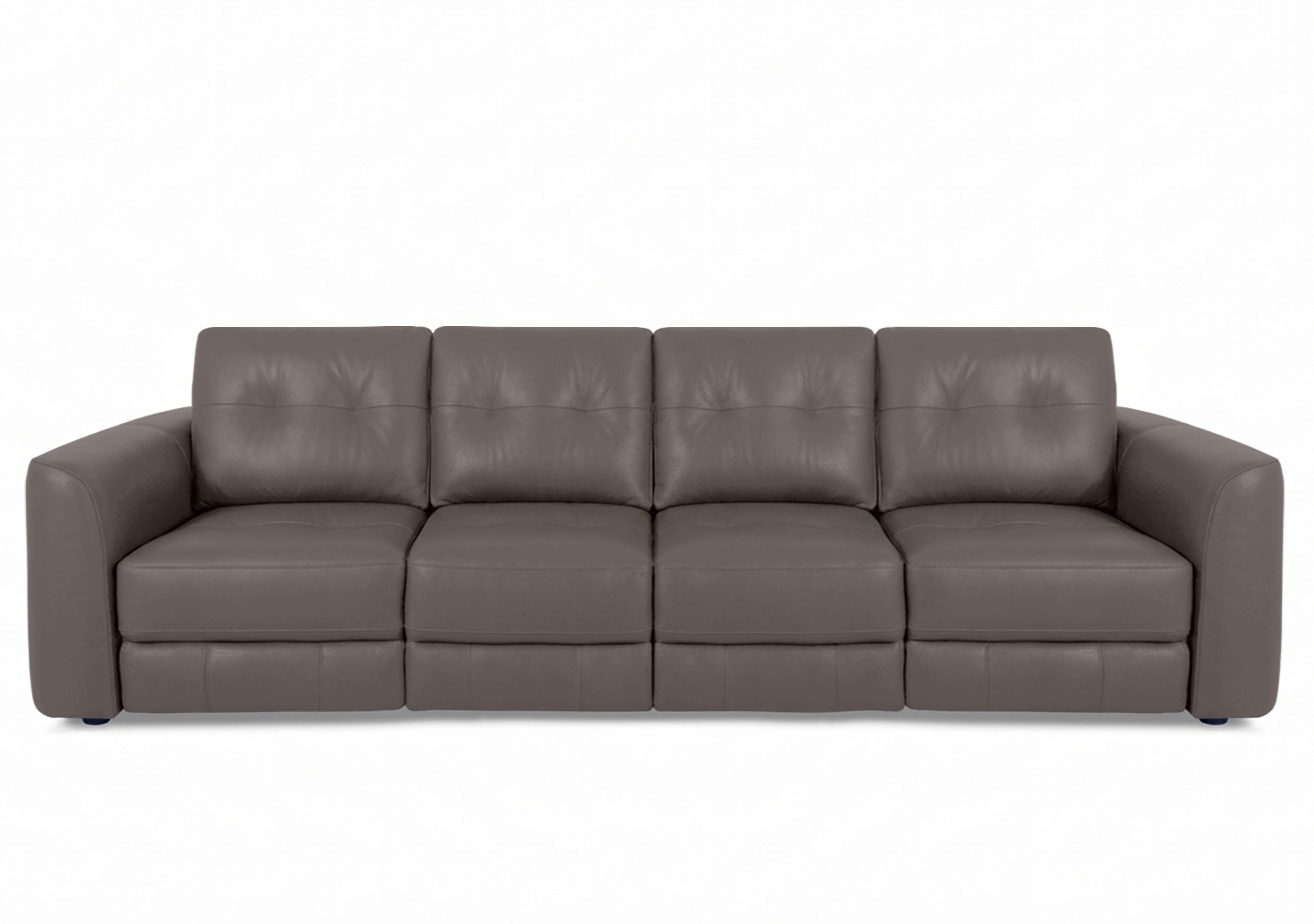 Drift 4 Seater Leather Power Glider Sofa in Bv-042e Elephant on Furniture Village