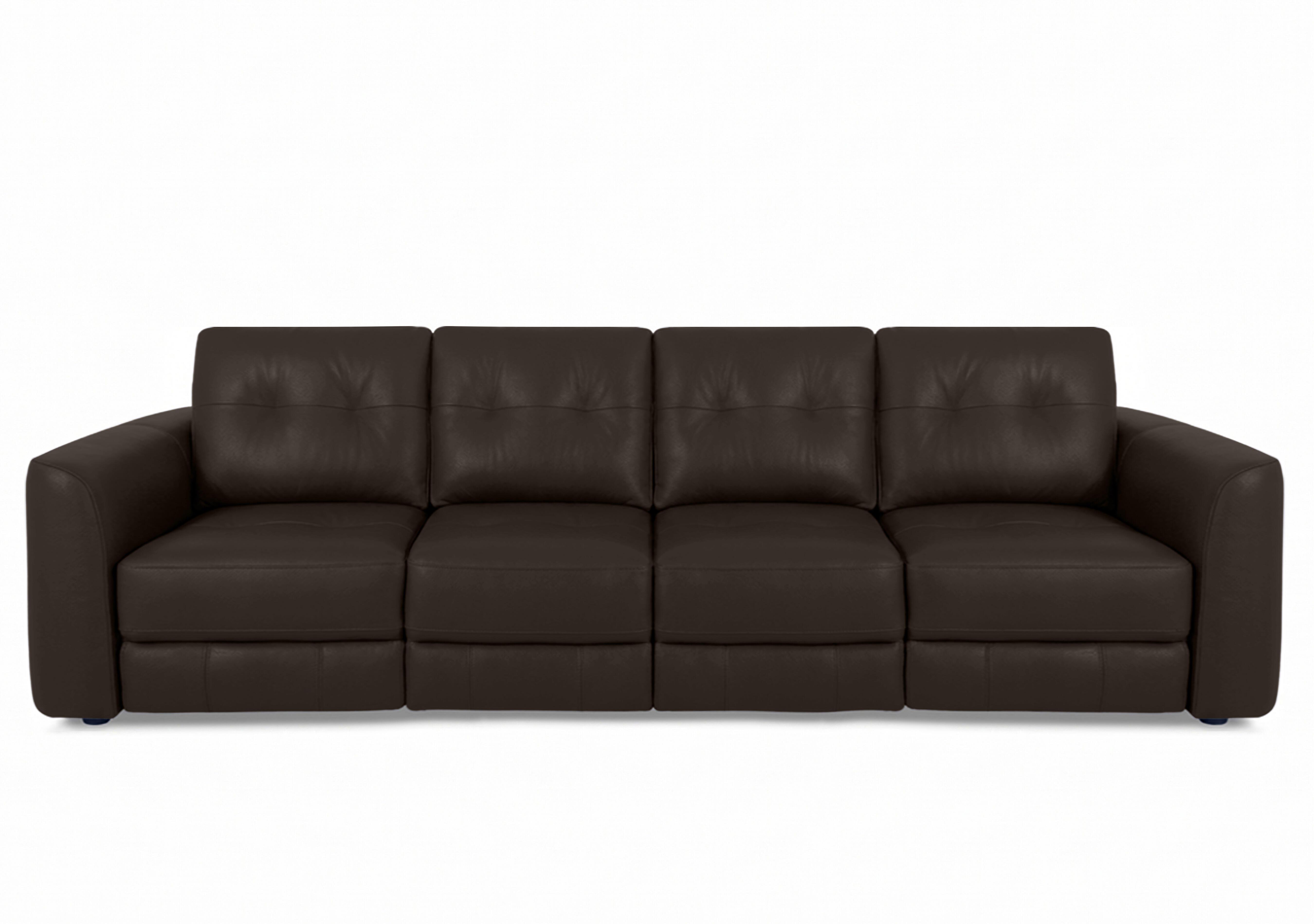 Drift 4 Seater Leather Power Glider Sofa in Bv-1748 Dark Chocolate on Furniture Village