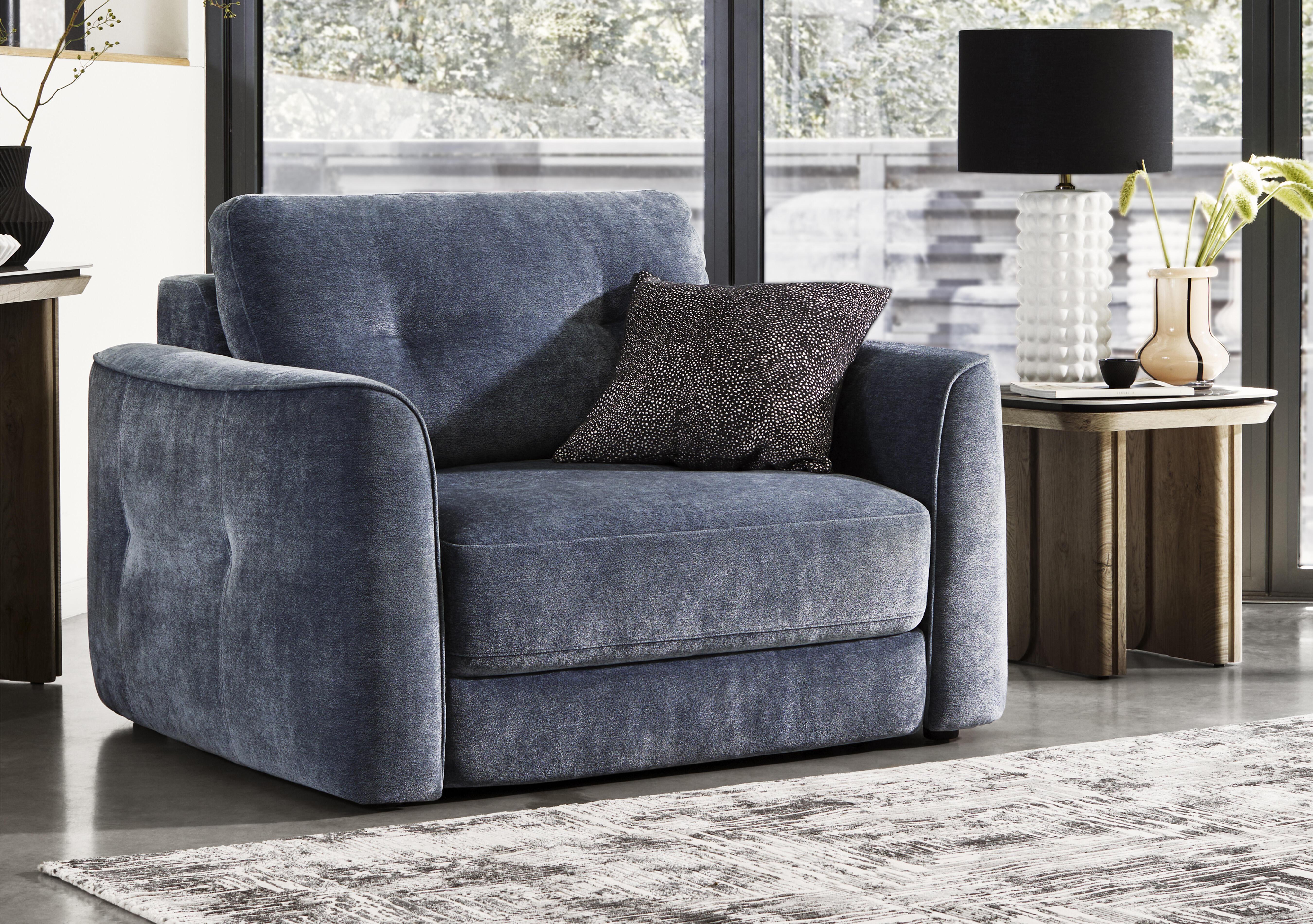 Drift Fabric Power Glider Armchair in  on Furniture Village