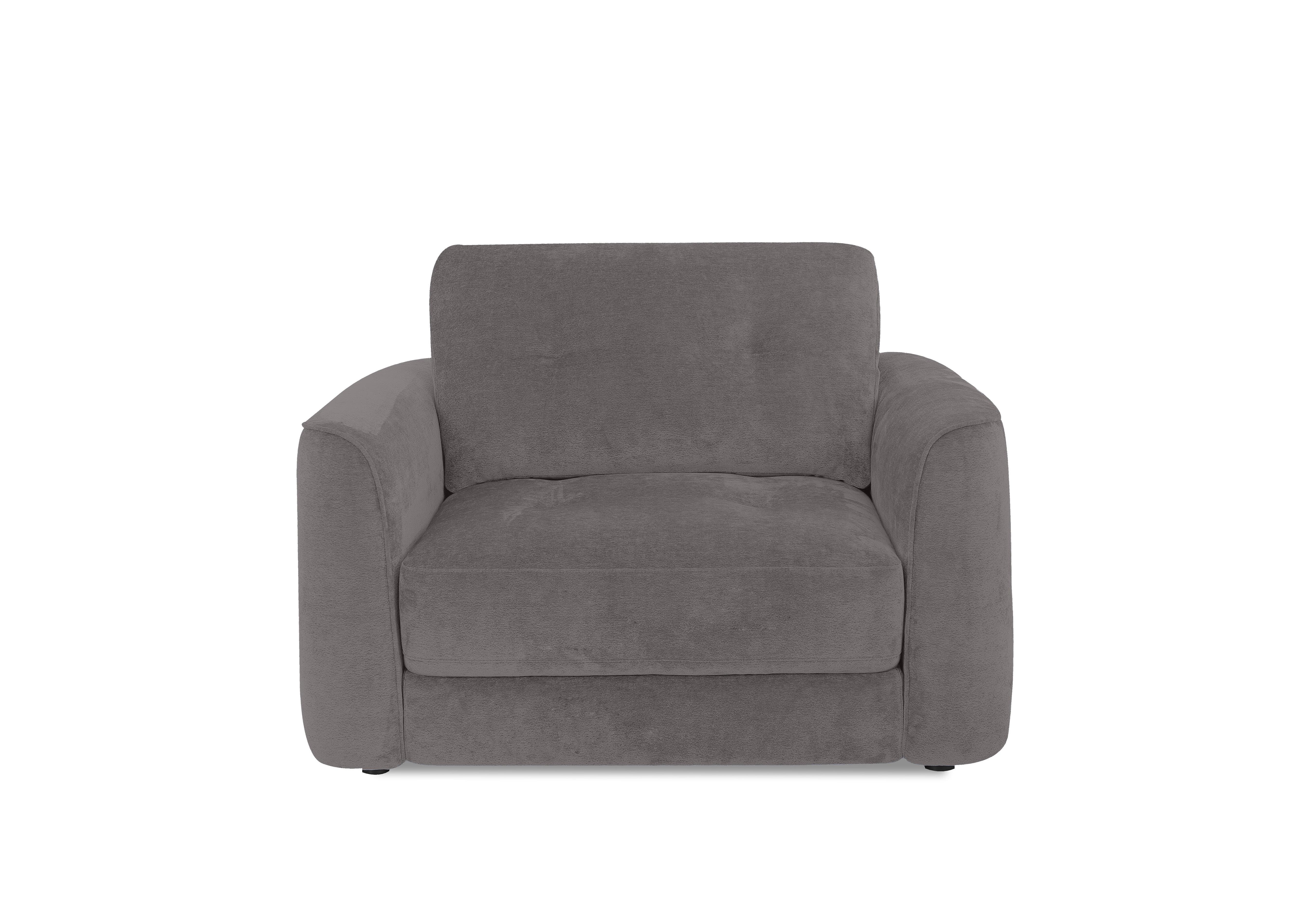 Drift Fabric Power Glider Armchair in Fab-Dab-R02 Steel Grey on Furniture Village