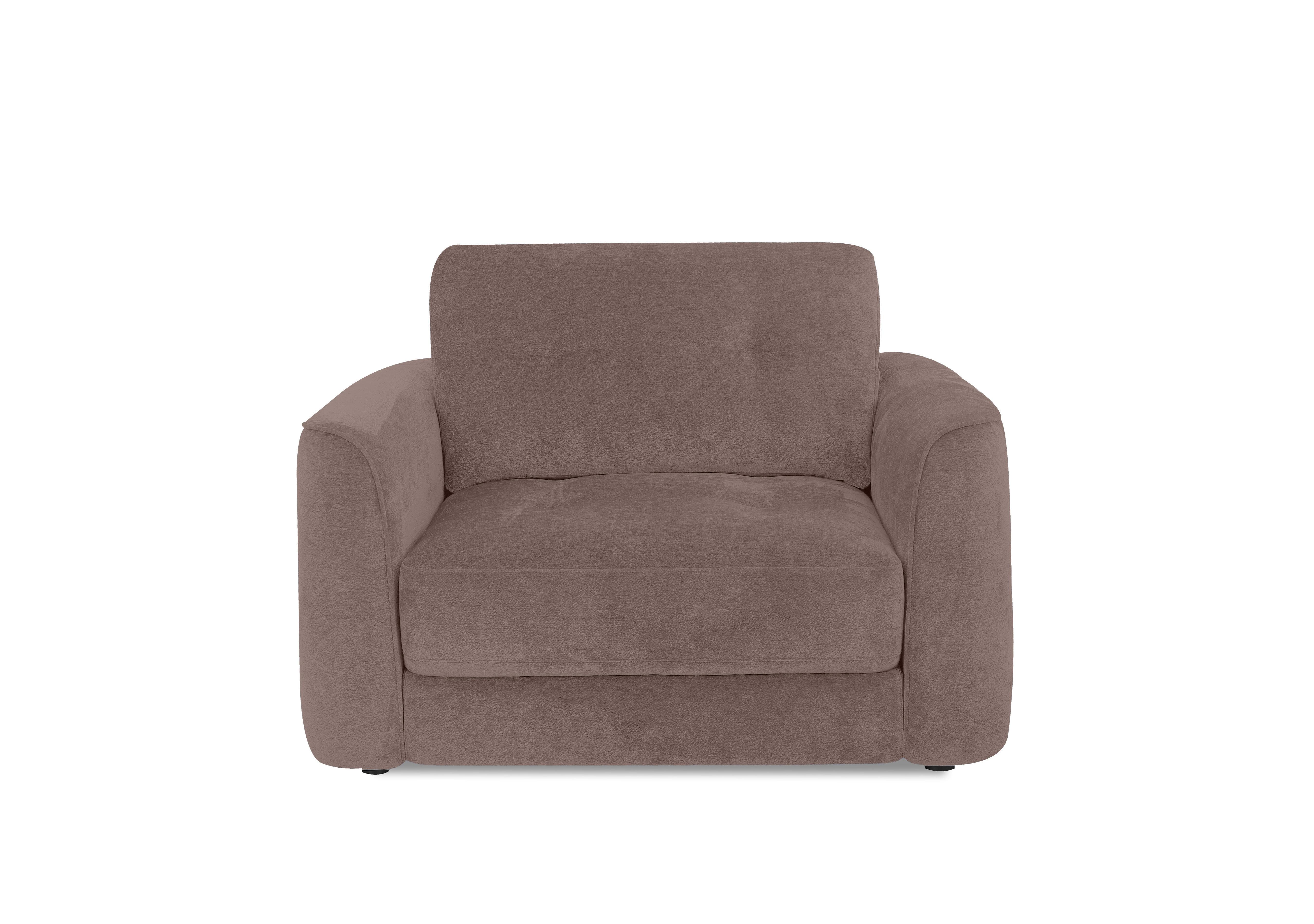 Drift Fabric Power Glider Armchair in Fab-Dab-R08 Brown on Furniture Village