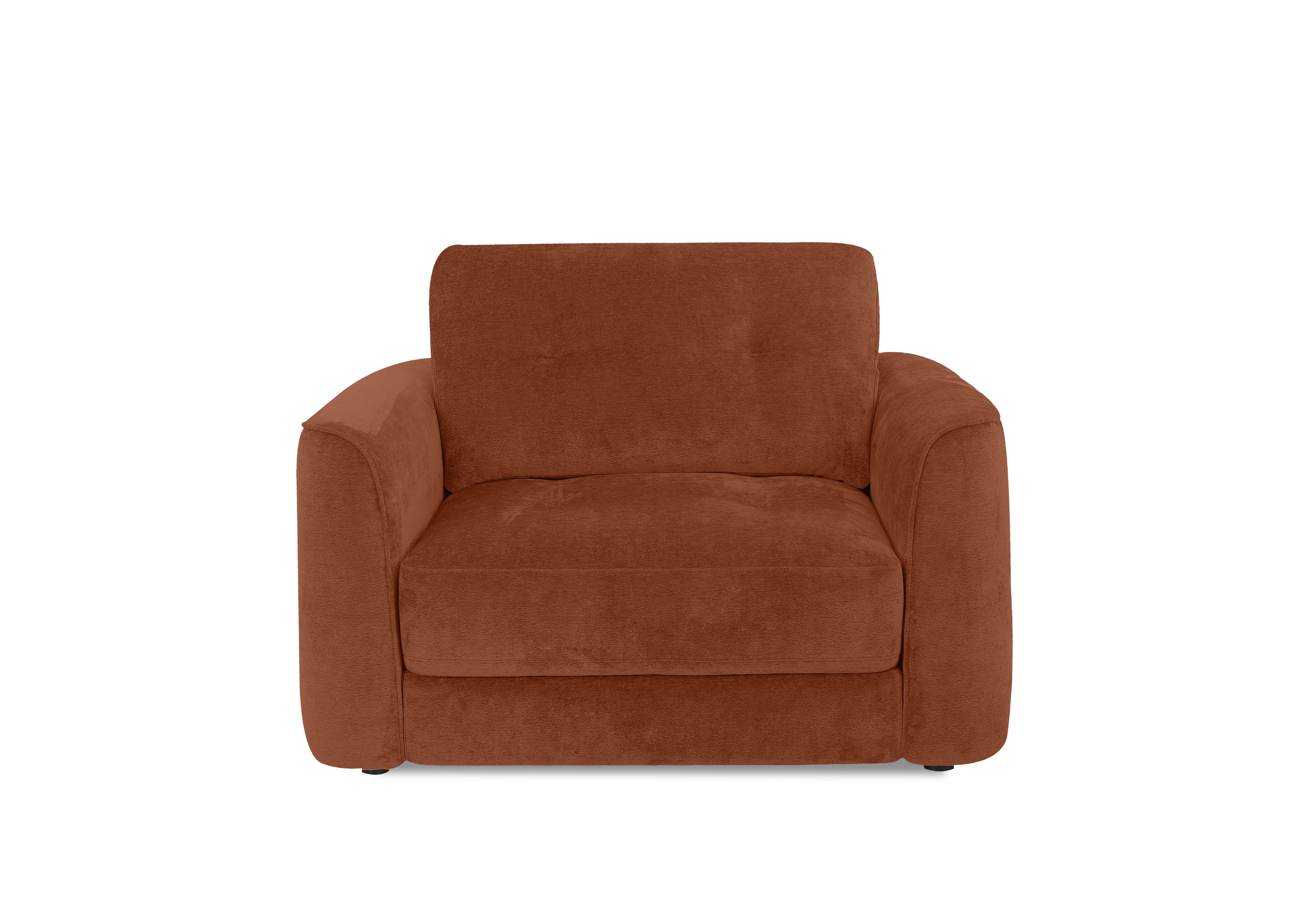 Drift Fabric Power Glider Armchair in Fab-Dab-R13 Rust on Furniture Village