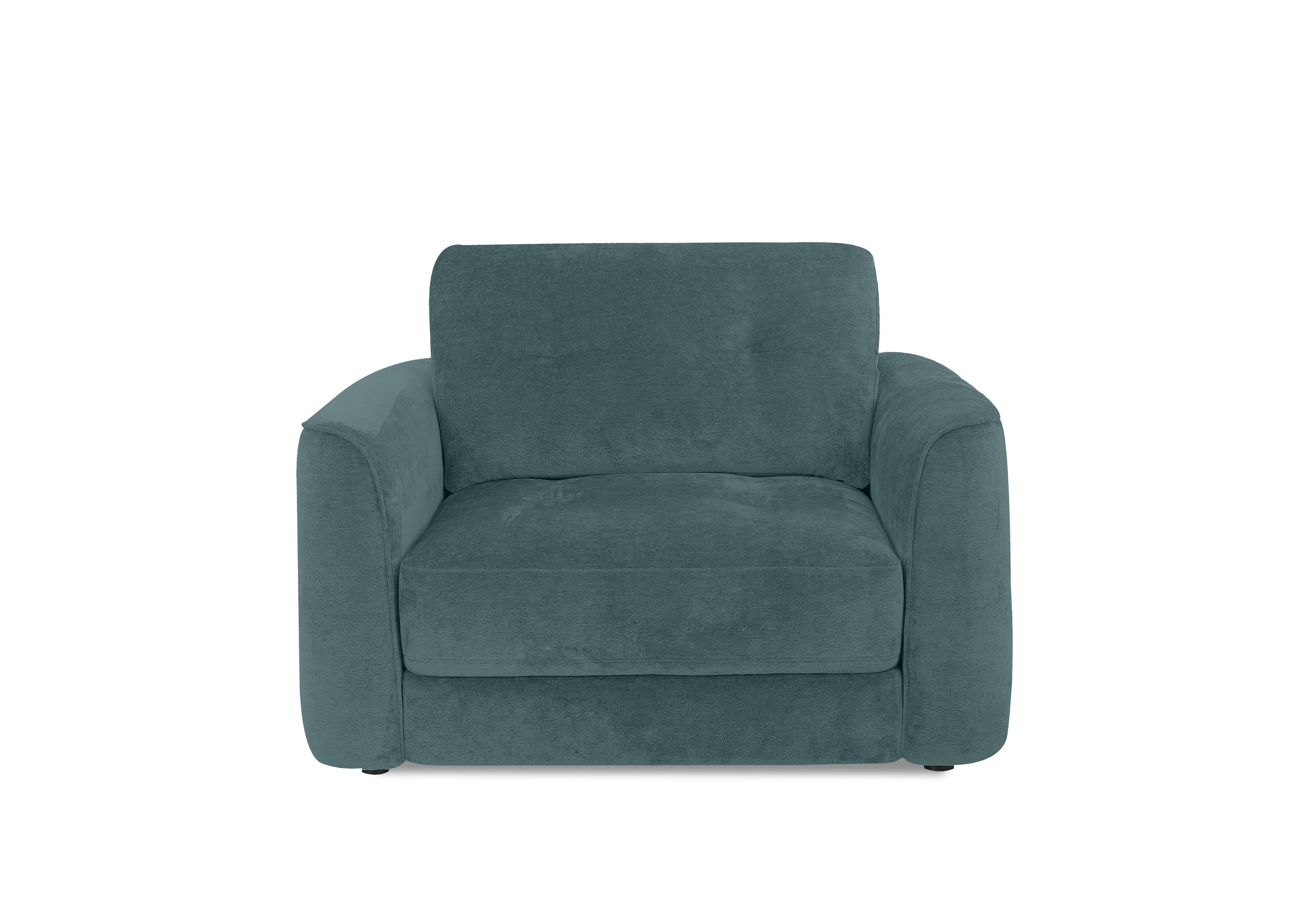 Drift Fabric Power Glider Armchair in Fab-Dab-R17 Peacock on Furniture Village