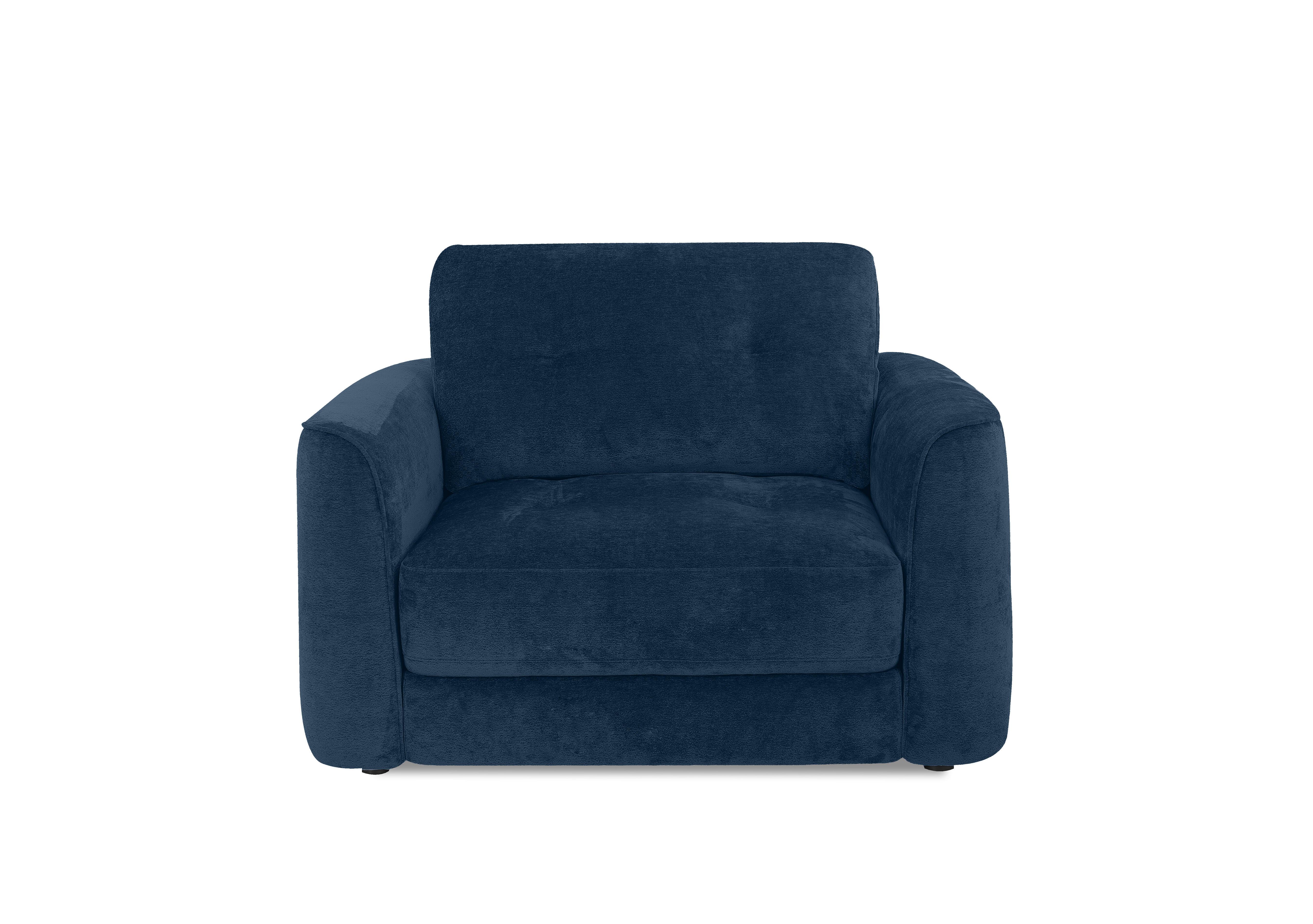 Drift Fabric Power Glider Armchair in Fab-Dab-R23 Steel Blue on Furniture Village