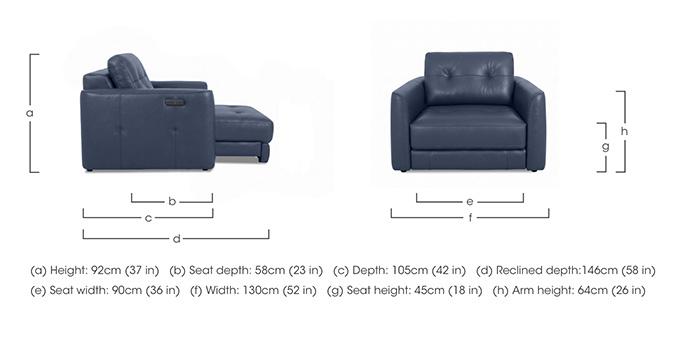 Drift Leather Power Glider Armchair in  on Furniture Village