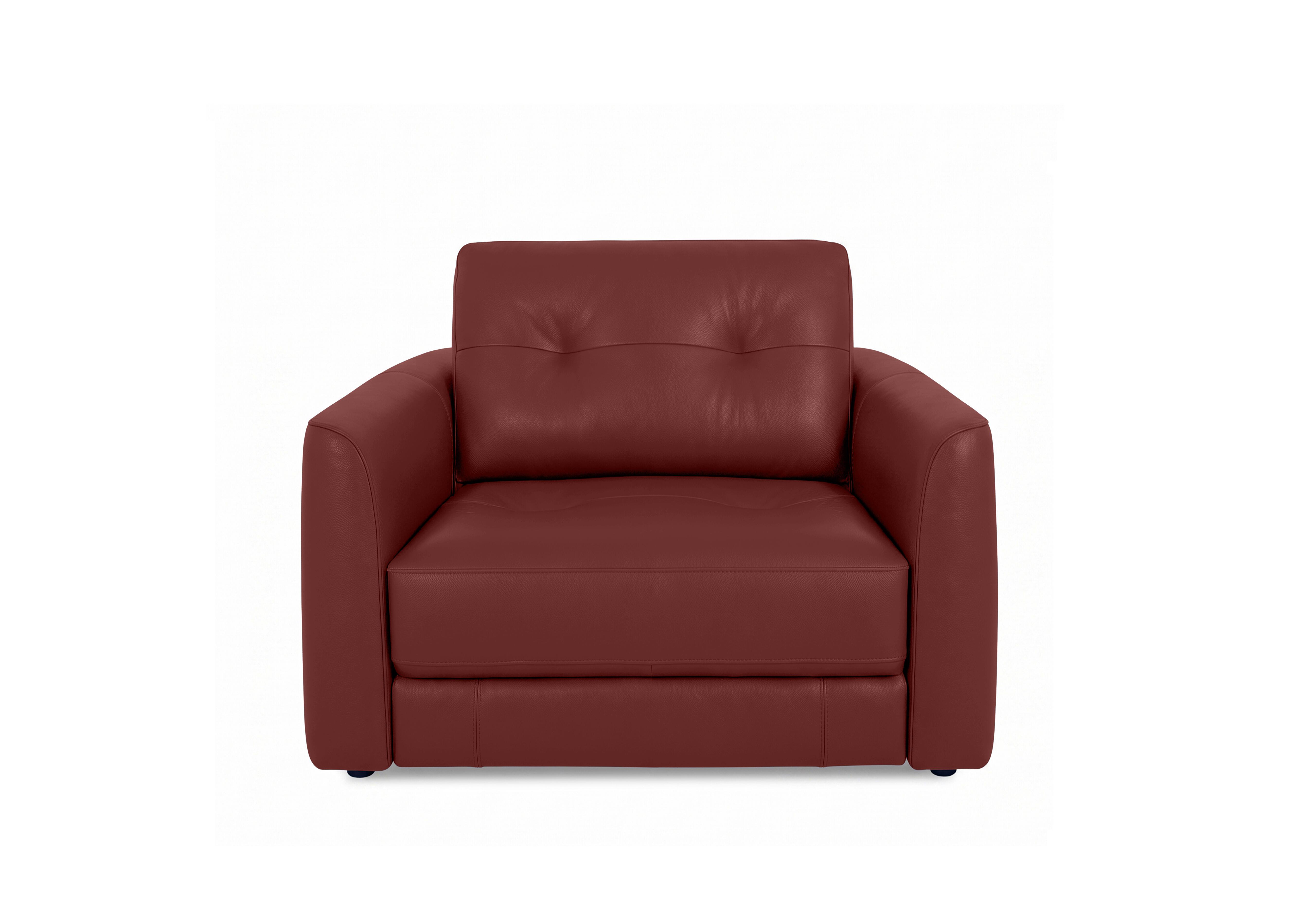 Drift Leather Power Glider Armchair in Bv-035c Deep Red on Furniture Village