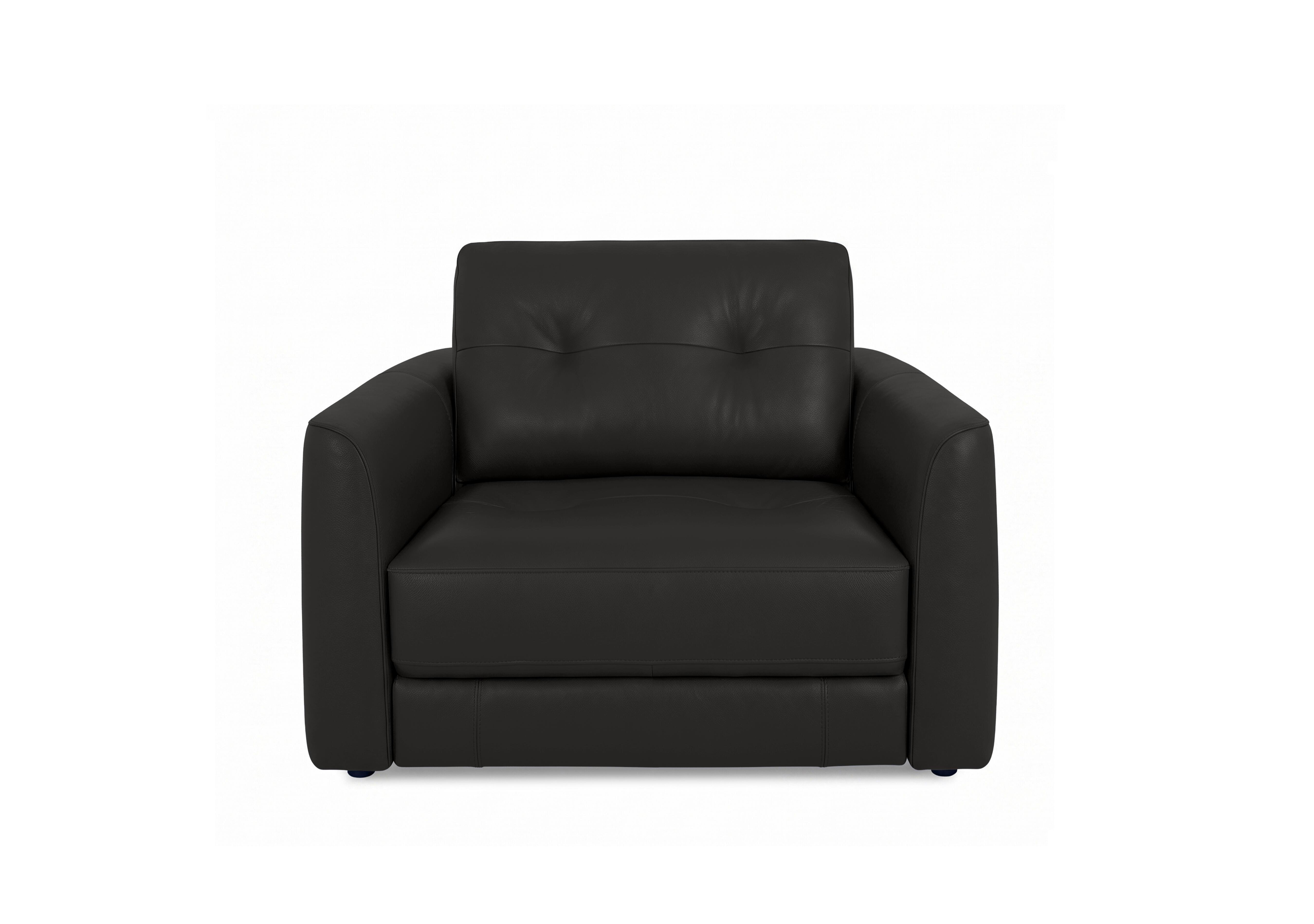 Drift Leather Power Glider Armchair in Bv-3500 Black on Furniture Village