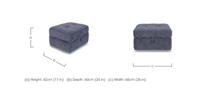 Drift Fabric Storage Footstool in  on Furniture Village
