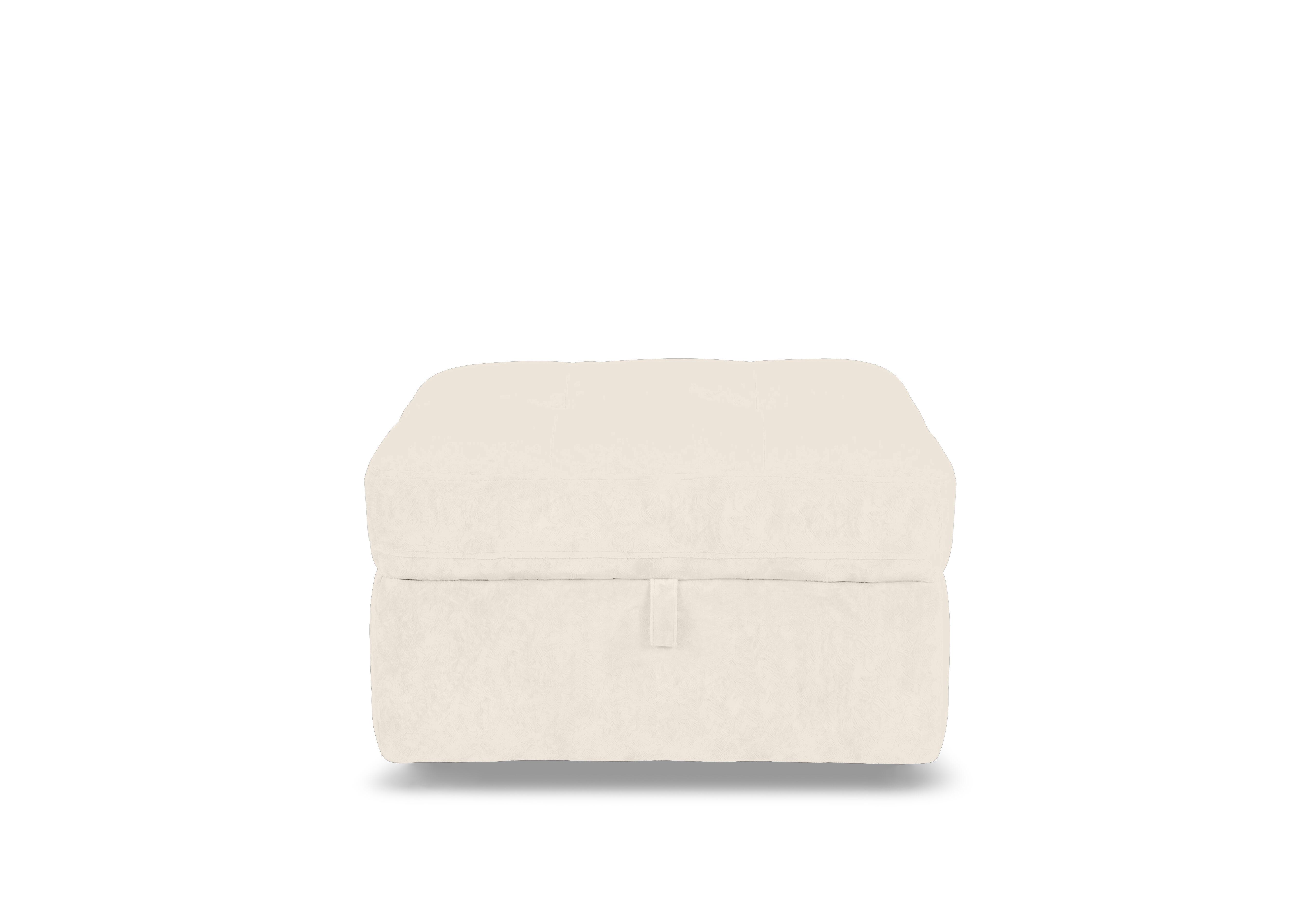 Drift Fabric Storage Footstool in Fab-Dab-R05 Cream on Furniture Village