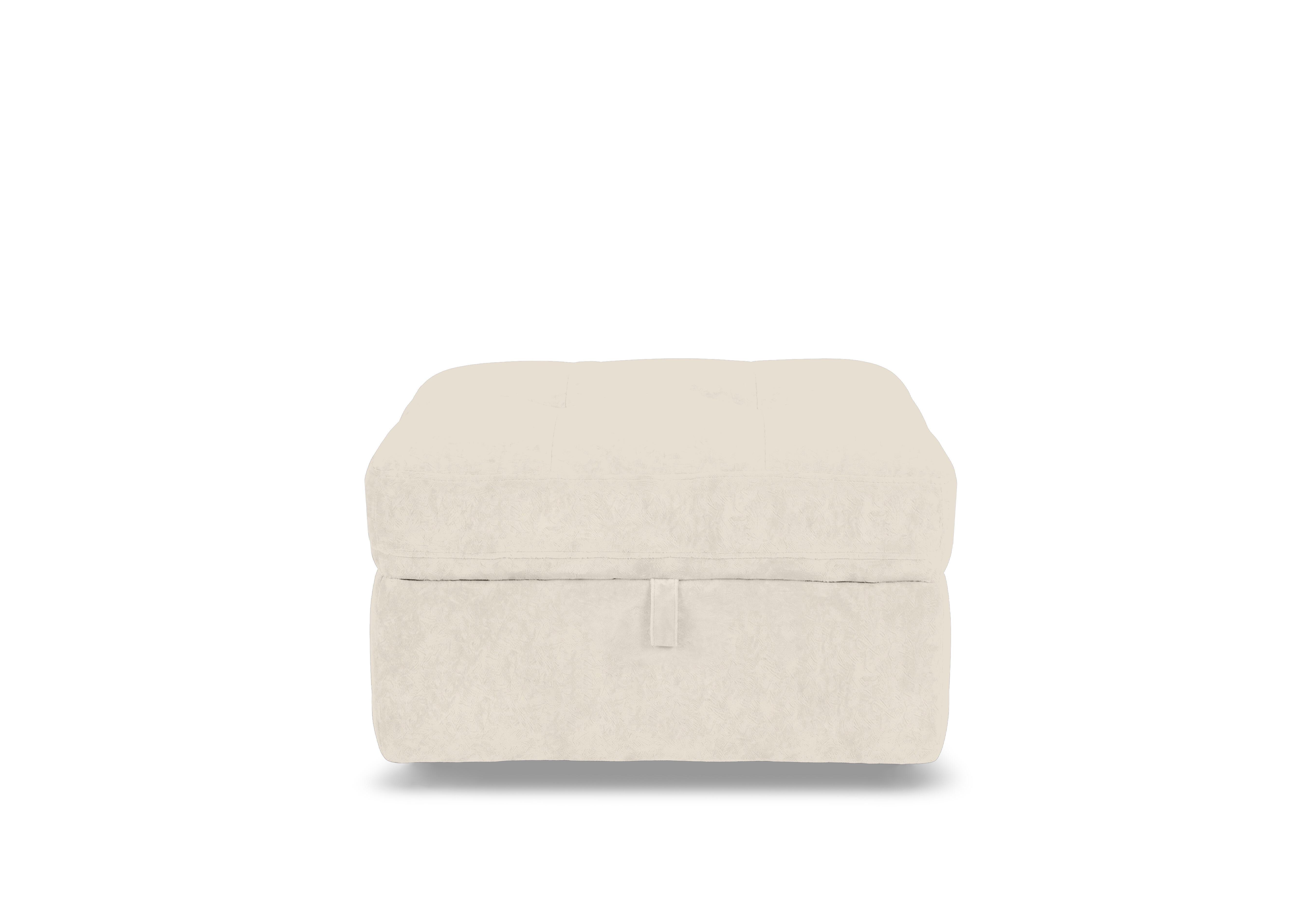 Drift Fabric Storage Footstool in Fab-Dab-R06 Beige on Furniture Village