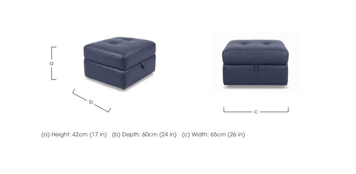 Drift Leather Storage Footstool in  on Furniture Village