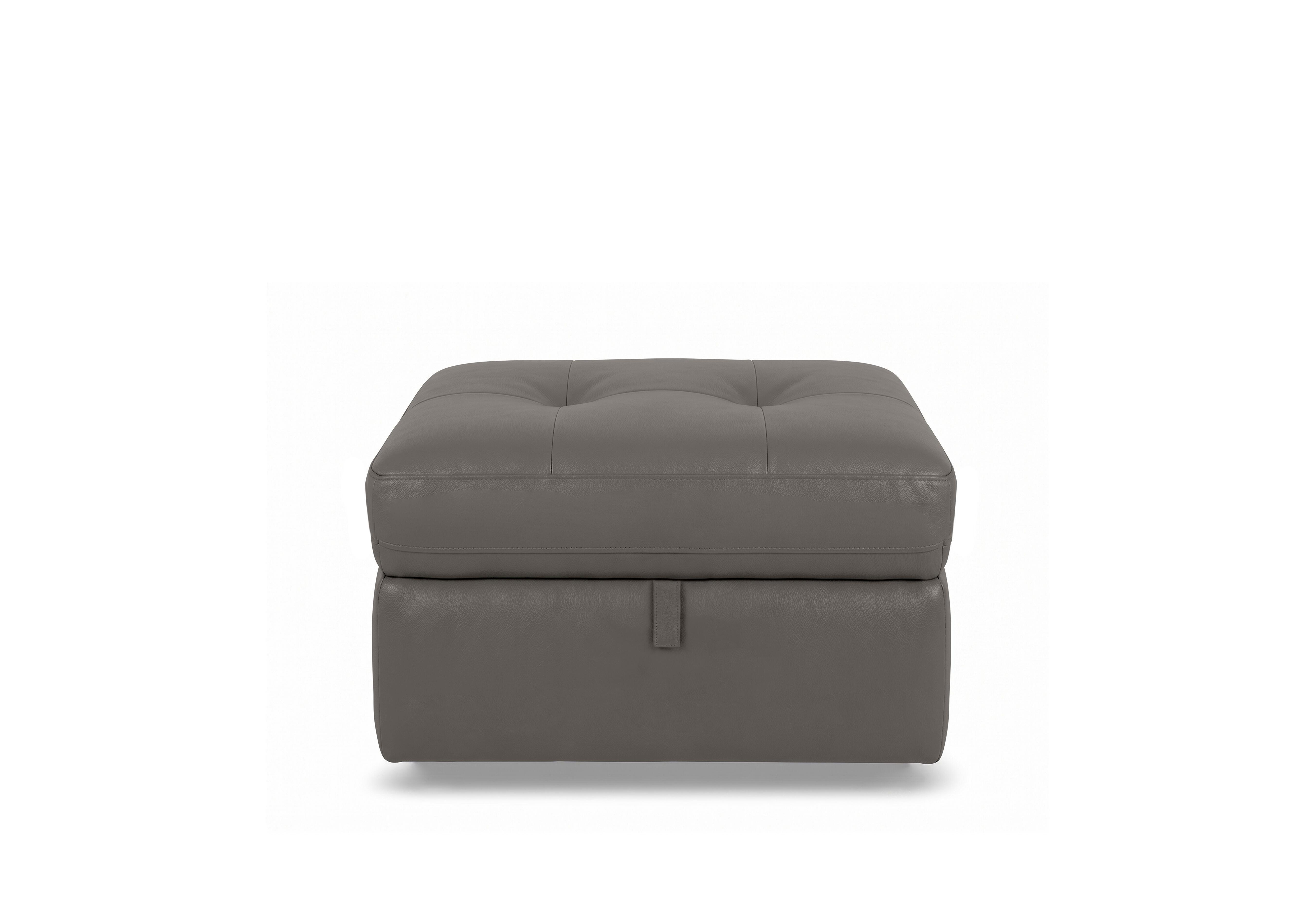 Drift Leather Storage Footstool in Bv-042e Elephant on Furniture Village