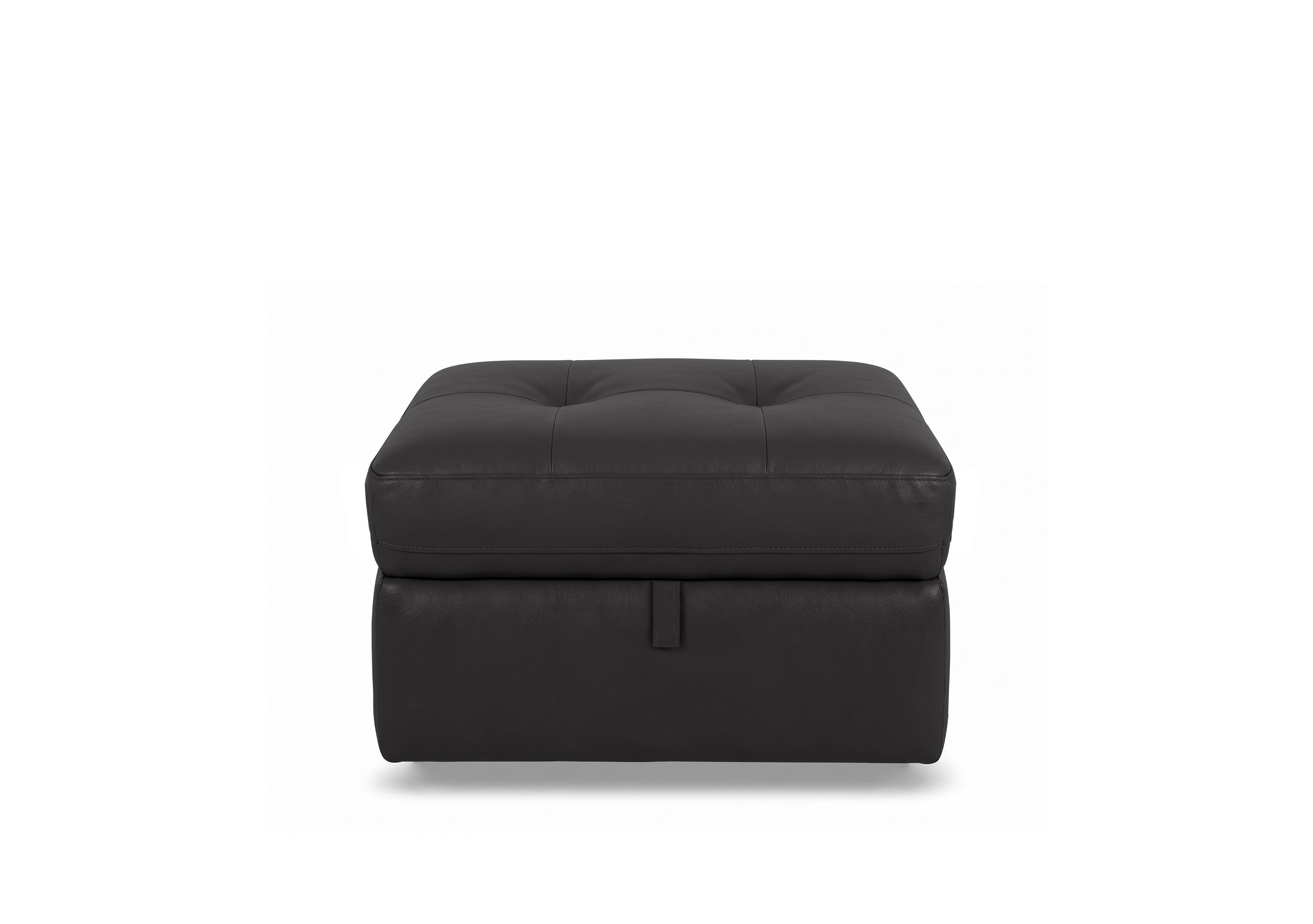 Drift Leather Storage Footstool in Bv-058e Shale Grey on Furniture Village