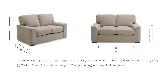 Emilia 2 Seater Fabric Sofa in  on Furniture Village