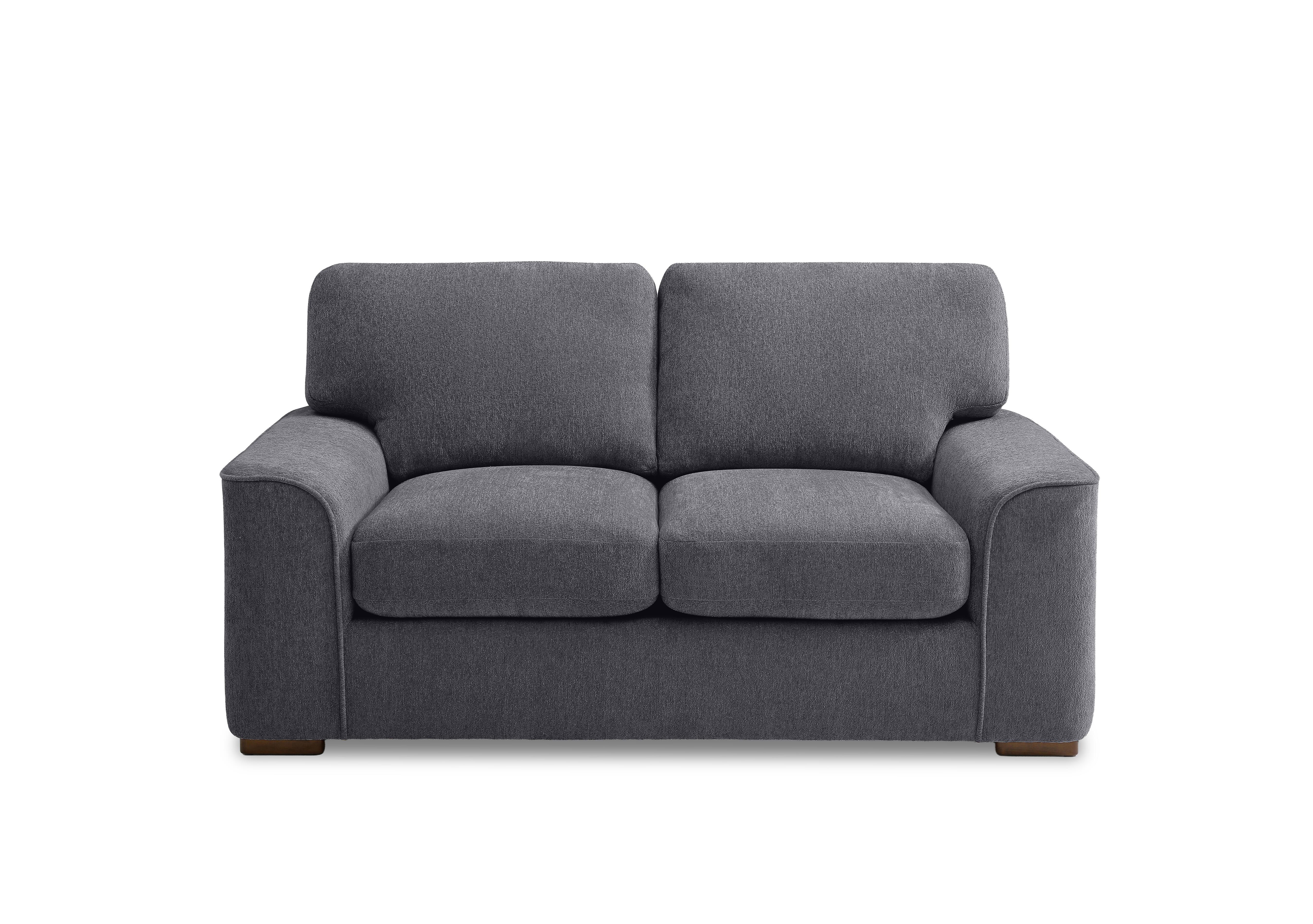 Emilia 2 Seater Fabric Sofa in Raven Charcoal on Furniture Village